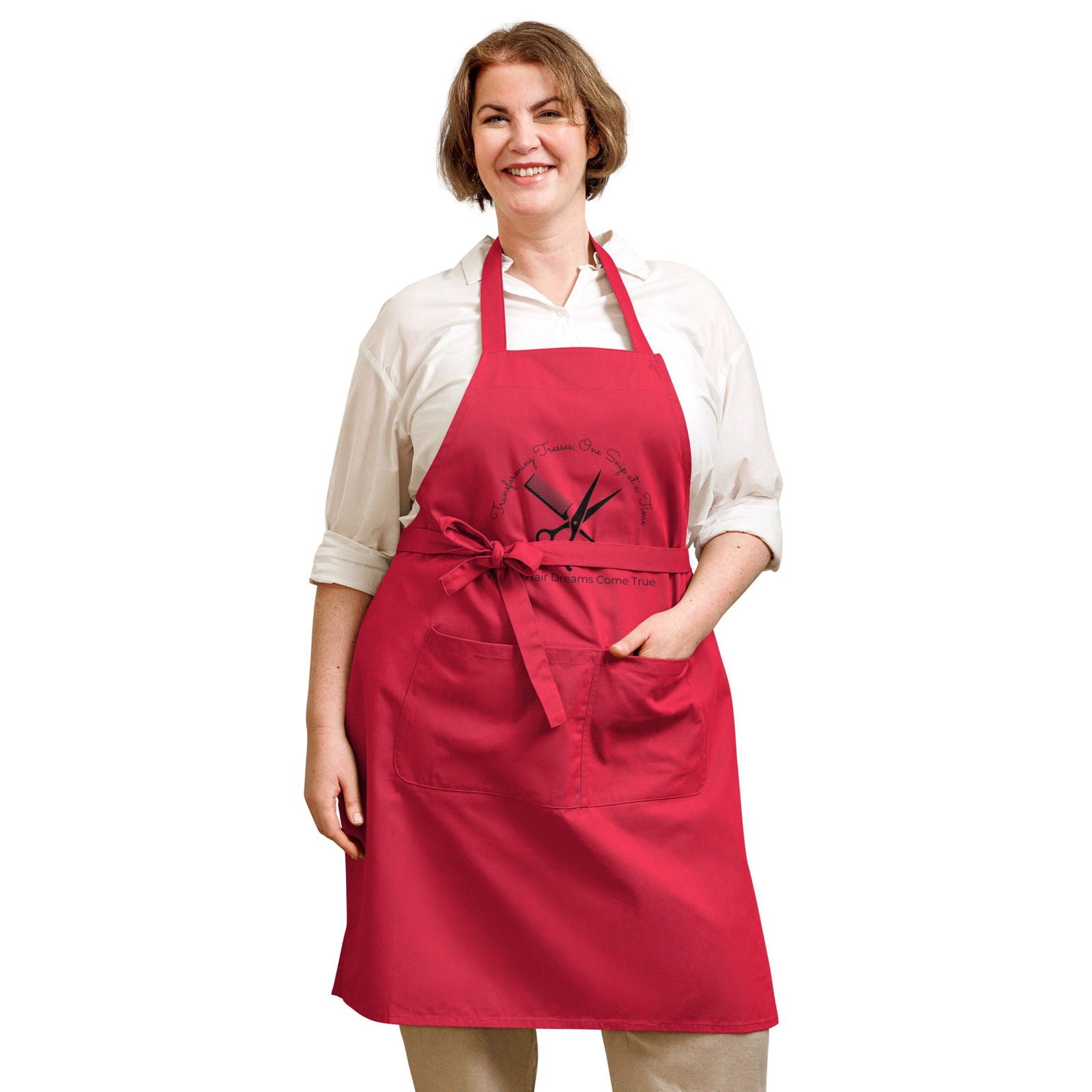Hairstylist Unisex Organic cotton apron   - #tag1# - #tag2# - 