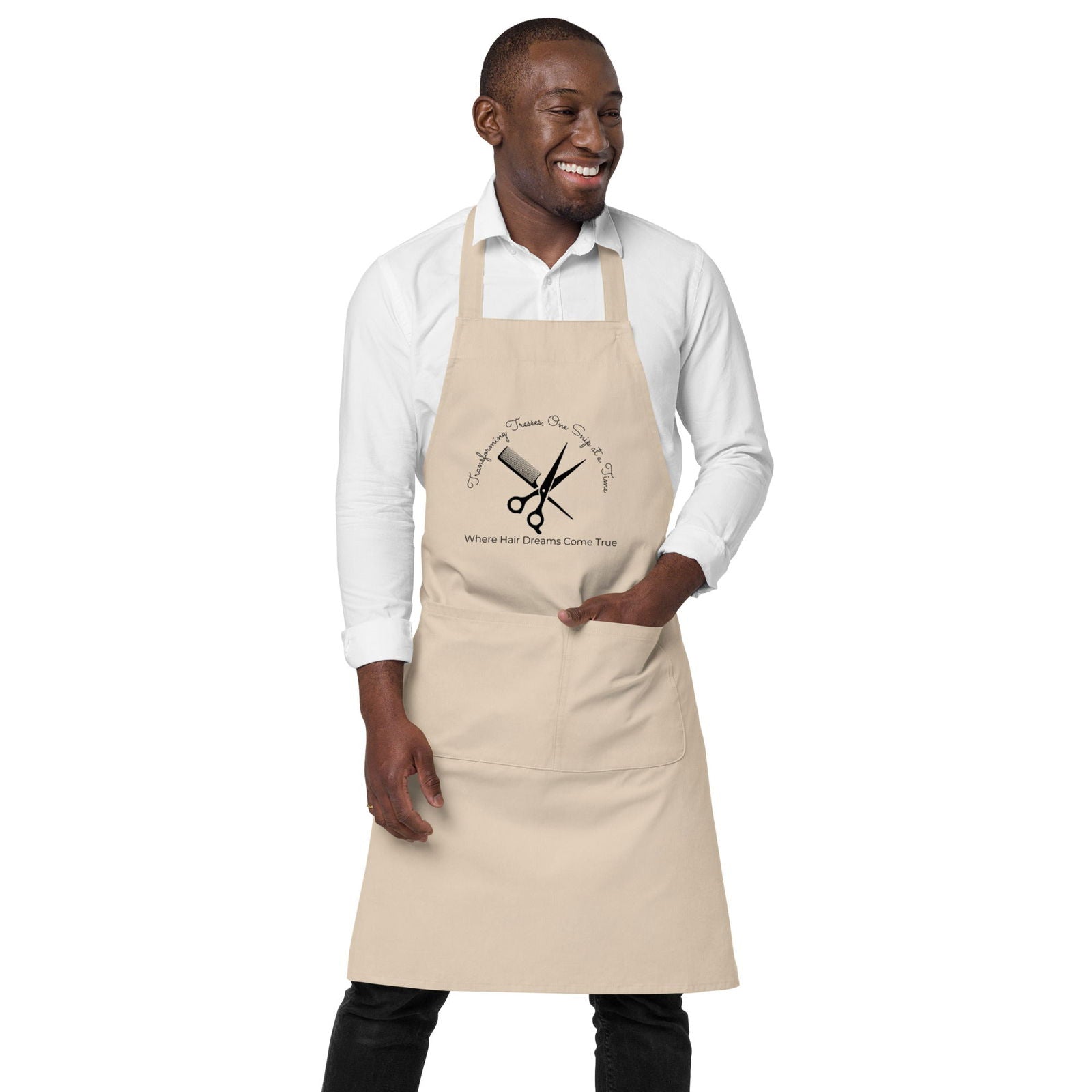 Hairstylist Unisex Organic cotton apron   - #tag1# - #tag2# - 