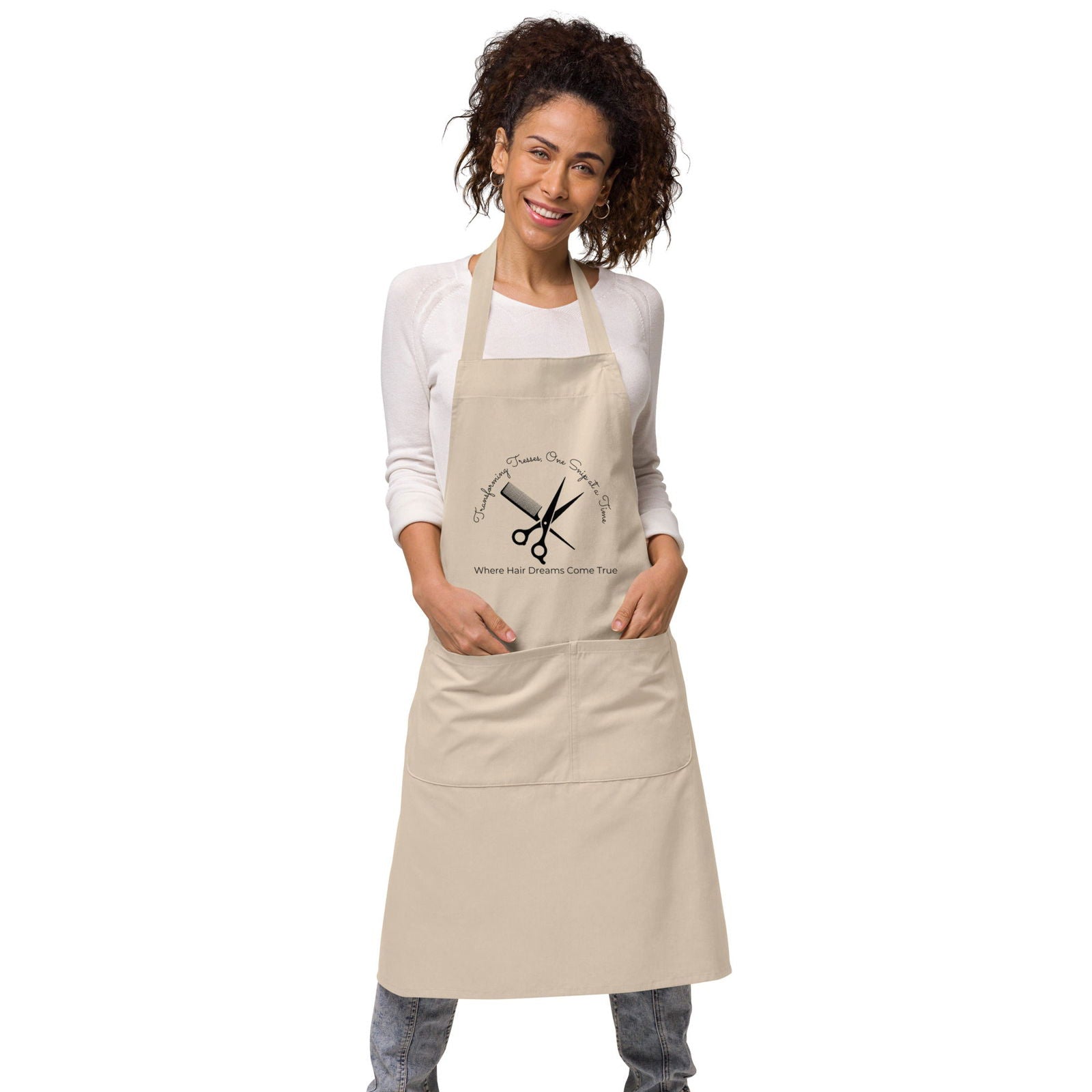 Hairstylist Unisex Organic cotton apron   - #tag1# - #tag2# - 