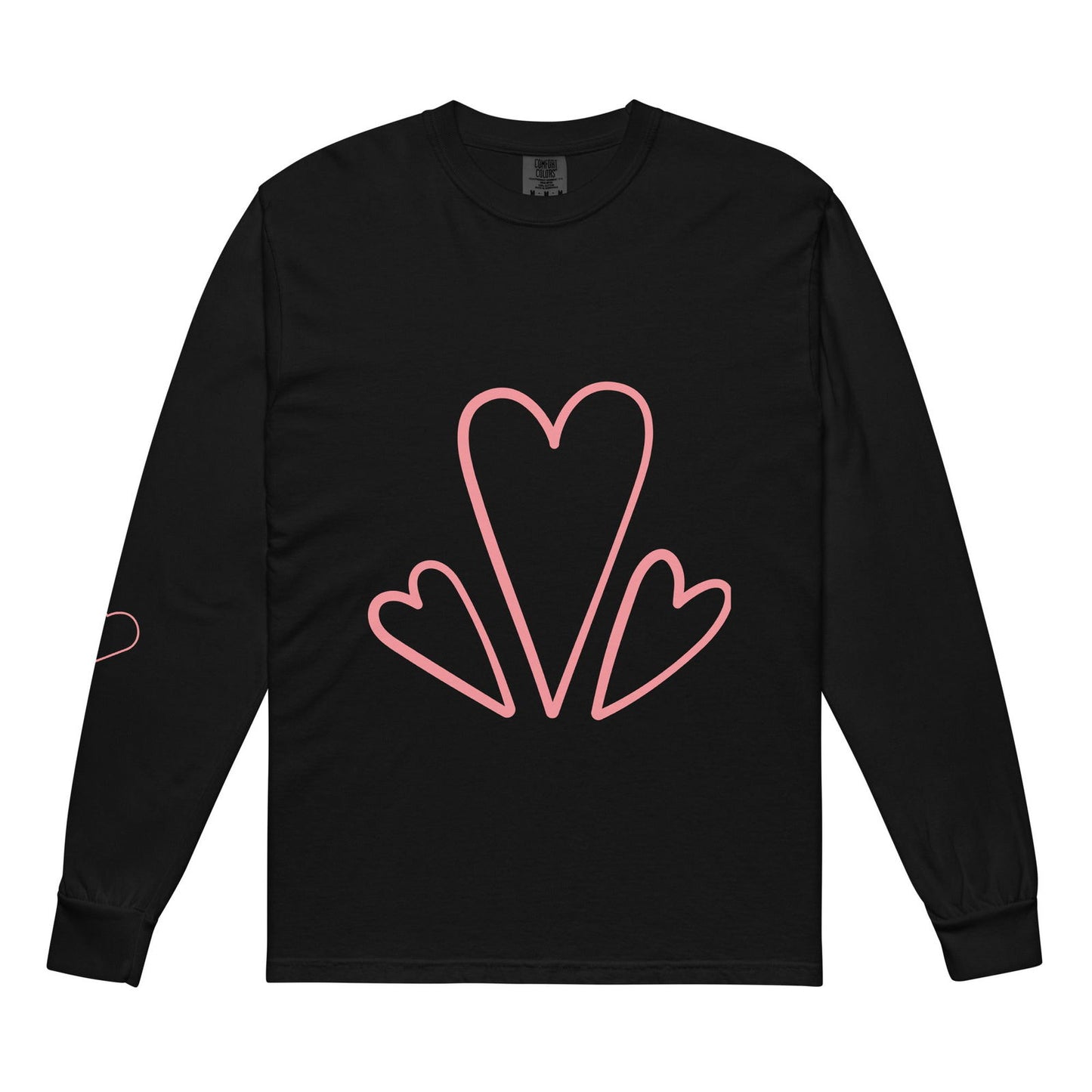 Hearts |  Heavyweight Long-Sleeve Shirt   - #tag1# - #tag2# - 