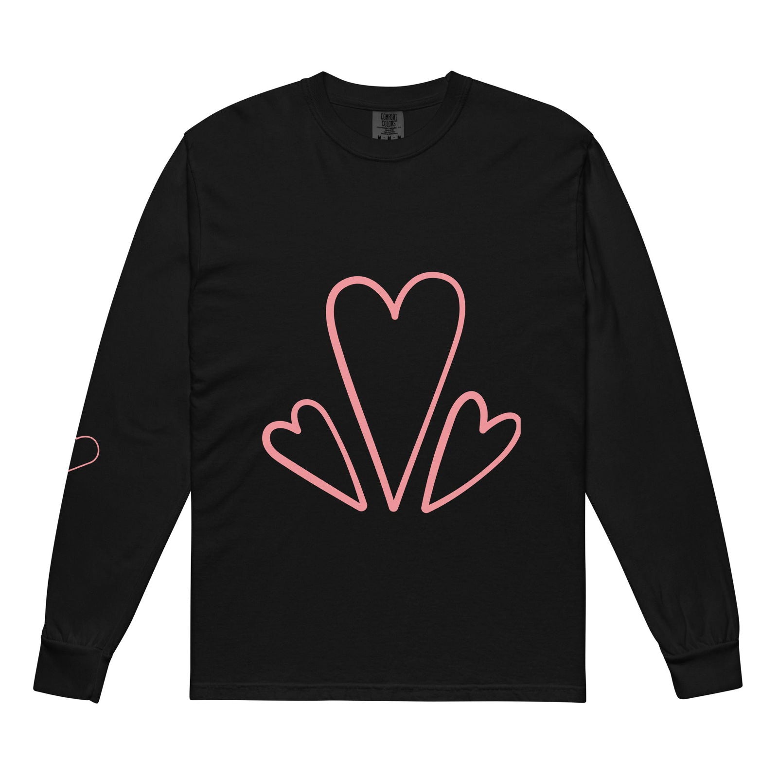 Hearts |  Heavyweight Long-Sleeve Shirt   - #tag1# - #tag2# - 