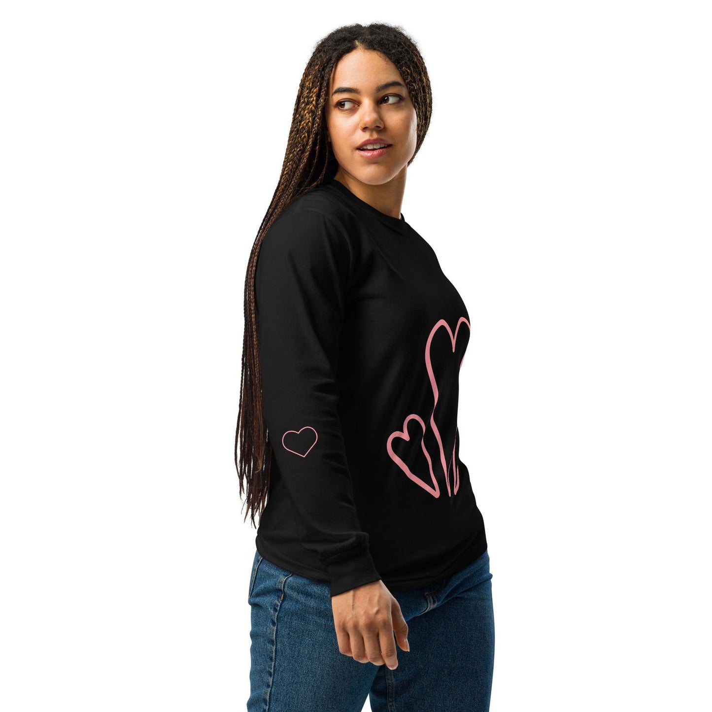 Hearts |  Heavyweight Long-Sleeve Shirt   - #tag1# - #tag2# - 