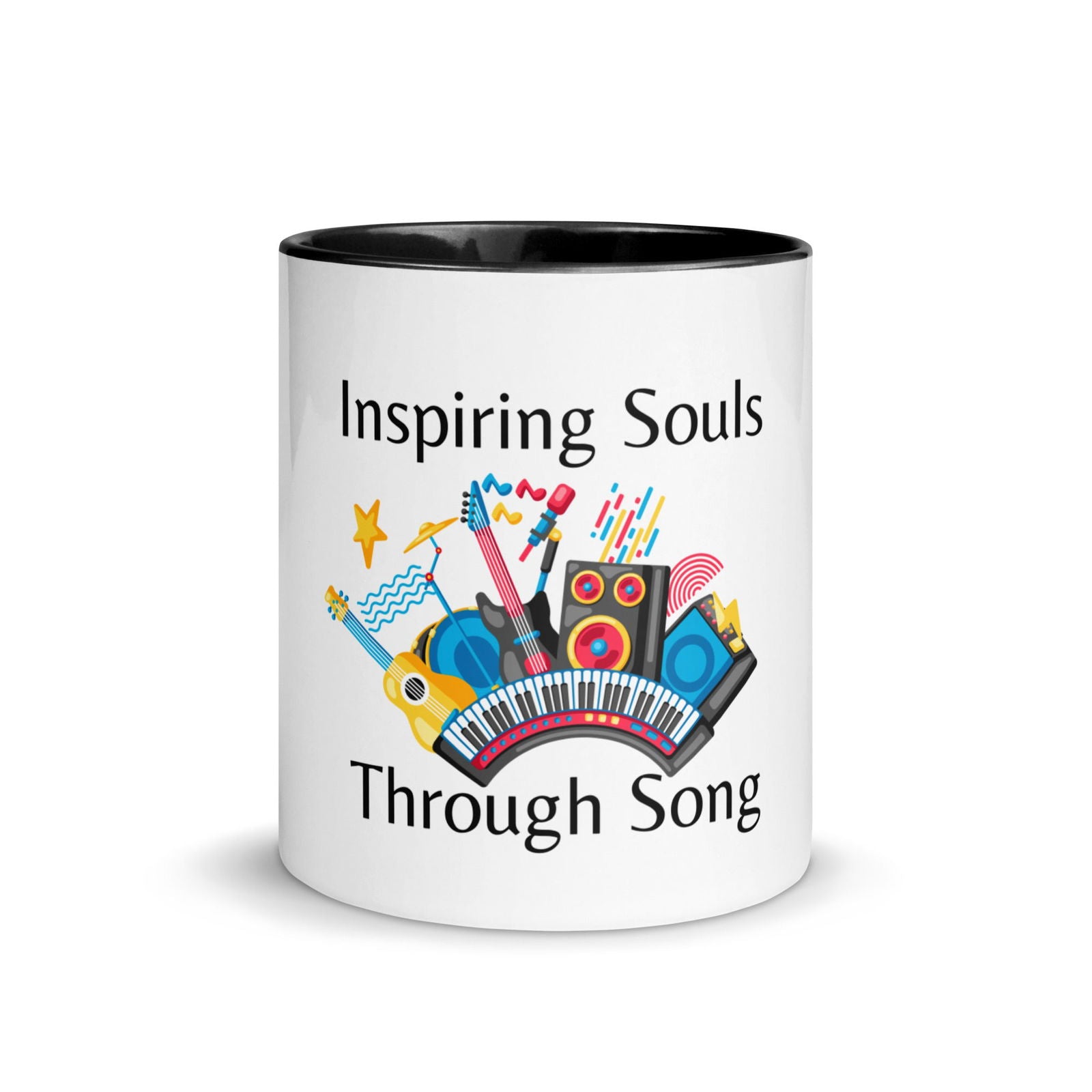 Inspiring Souls Through Song Mug with Color Inside   - #tag1# - #tag2# - 