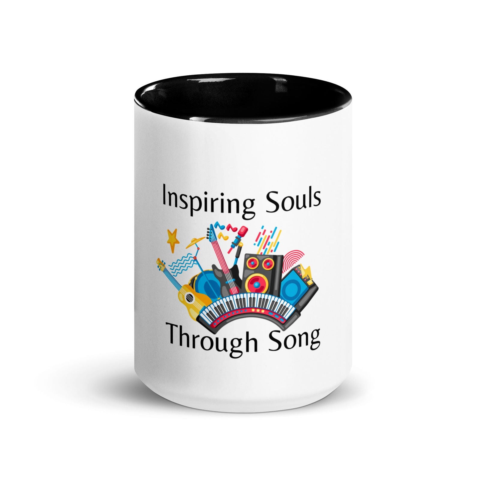 Inspiring Souls Through Song Mug with Color Inside   - #tag1# - #tag2# - 