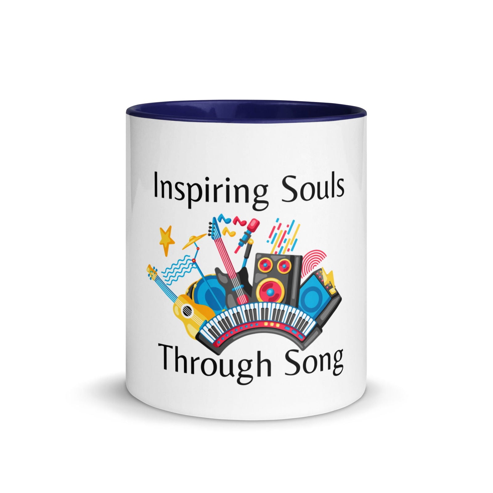 Inspiring Souls Through Song Mug with Color Inside   - #tag1# - #tag2# - 
