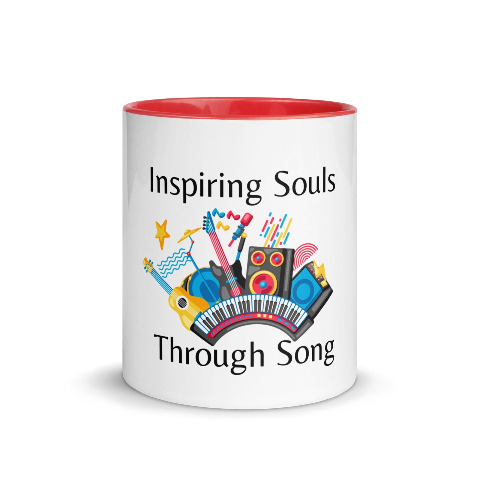 Inspiring Souls Through Song Mug with Color Inside   - #tag1# - #tag2# - 