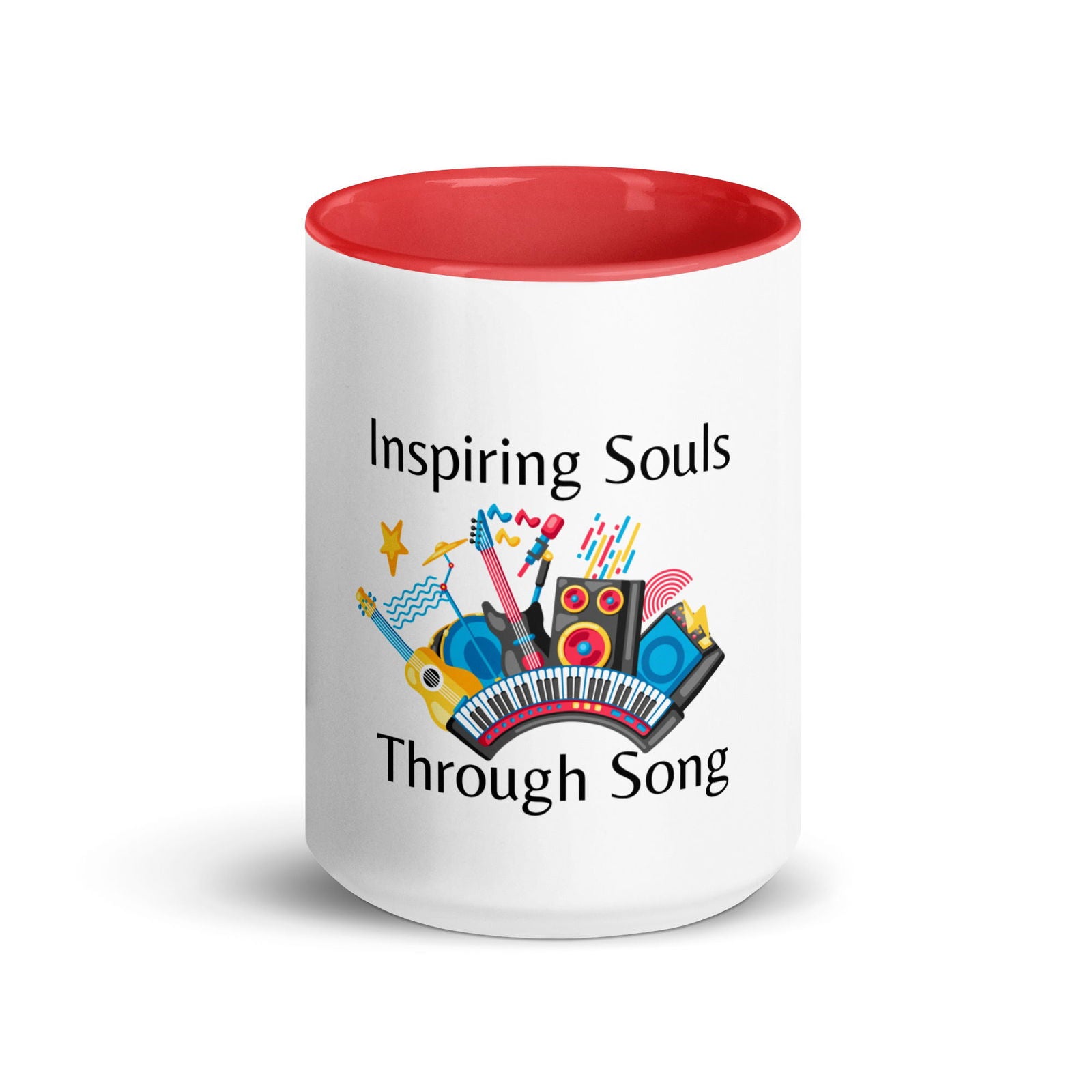 Inspiring Souls Through Song Mug with Color Inside   - #tag1# - #tag2# - 