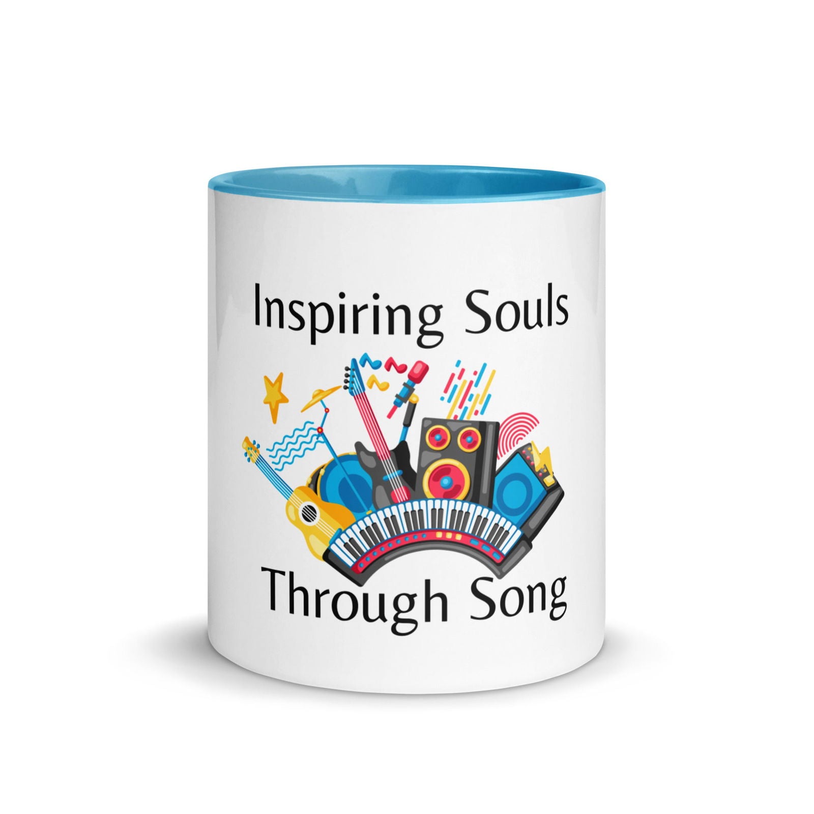 Inspiring Souls Through Song Mug with Color Inside   - #tag1# - #tag2# - 