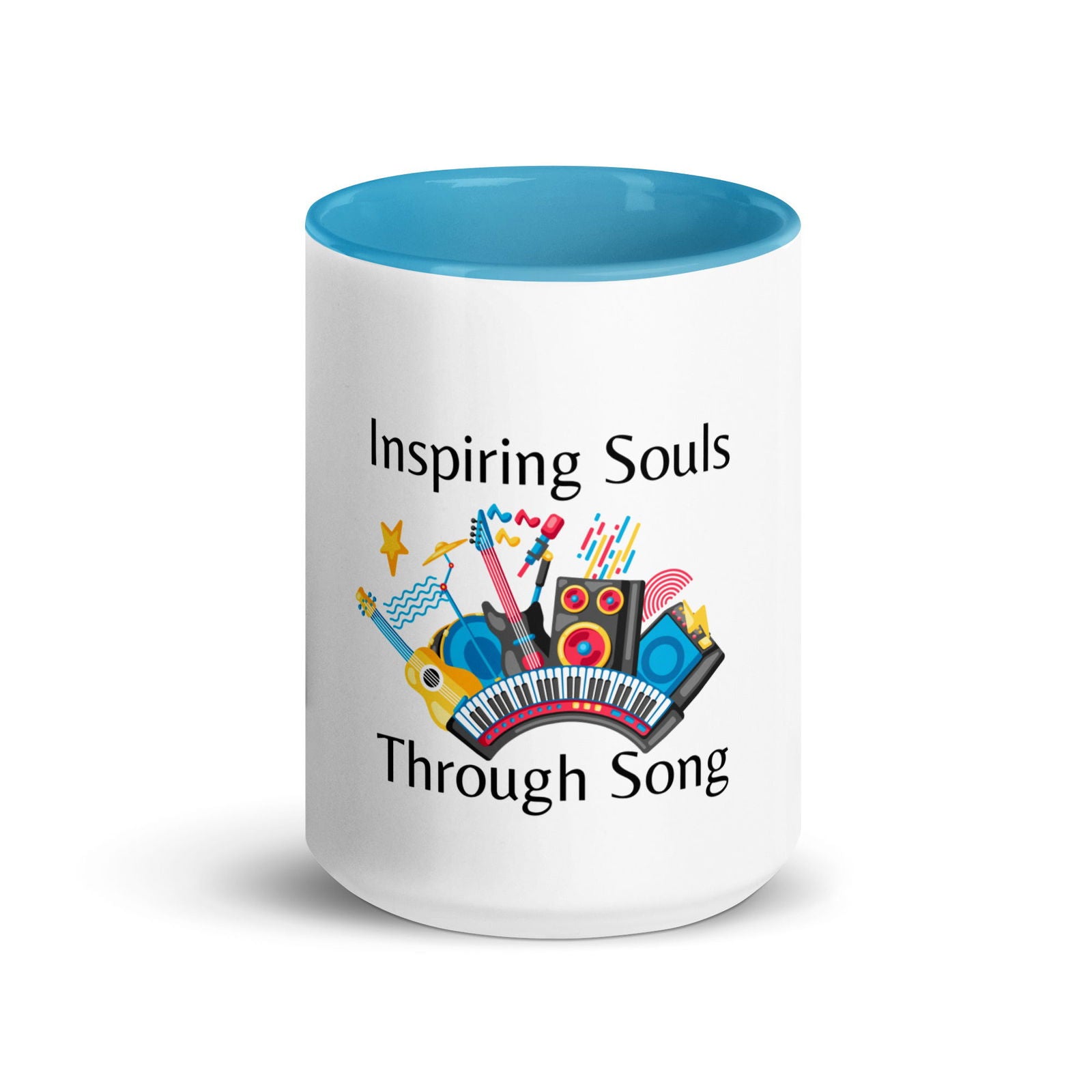 Inspiring Souls Through Song Mug with Color Inside   - #tag1# - #tag2# - 
