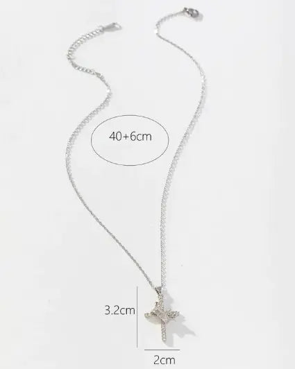 Crown Cross Pendant Necklace   - #tag1# - #tag2# - 