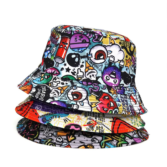 Panama Bucket Print Fischerhut