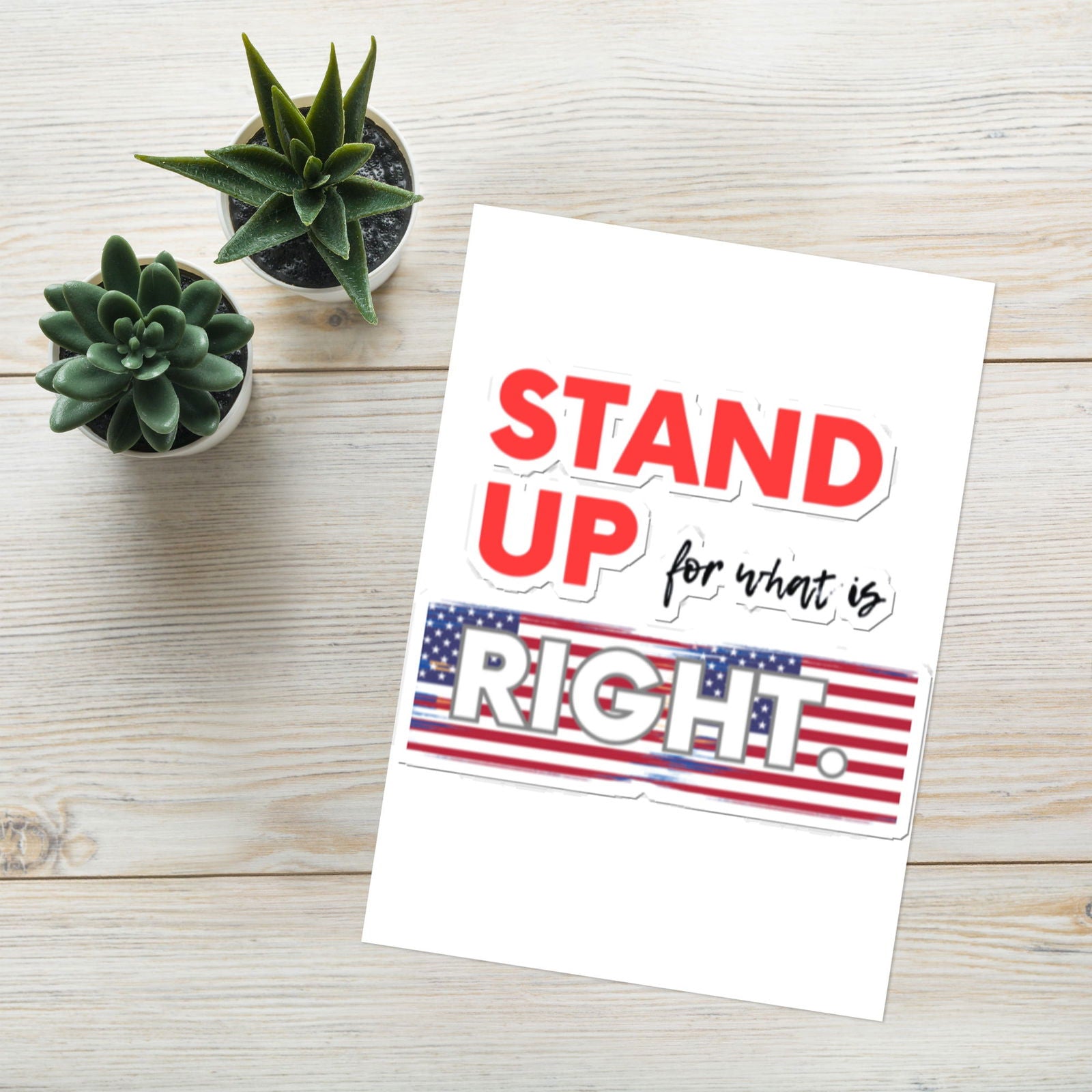 Stand Up For What Is Right Sticker sheet   - #tag1# - #tag2# - 