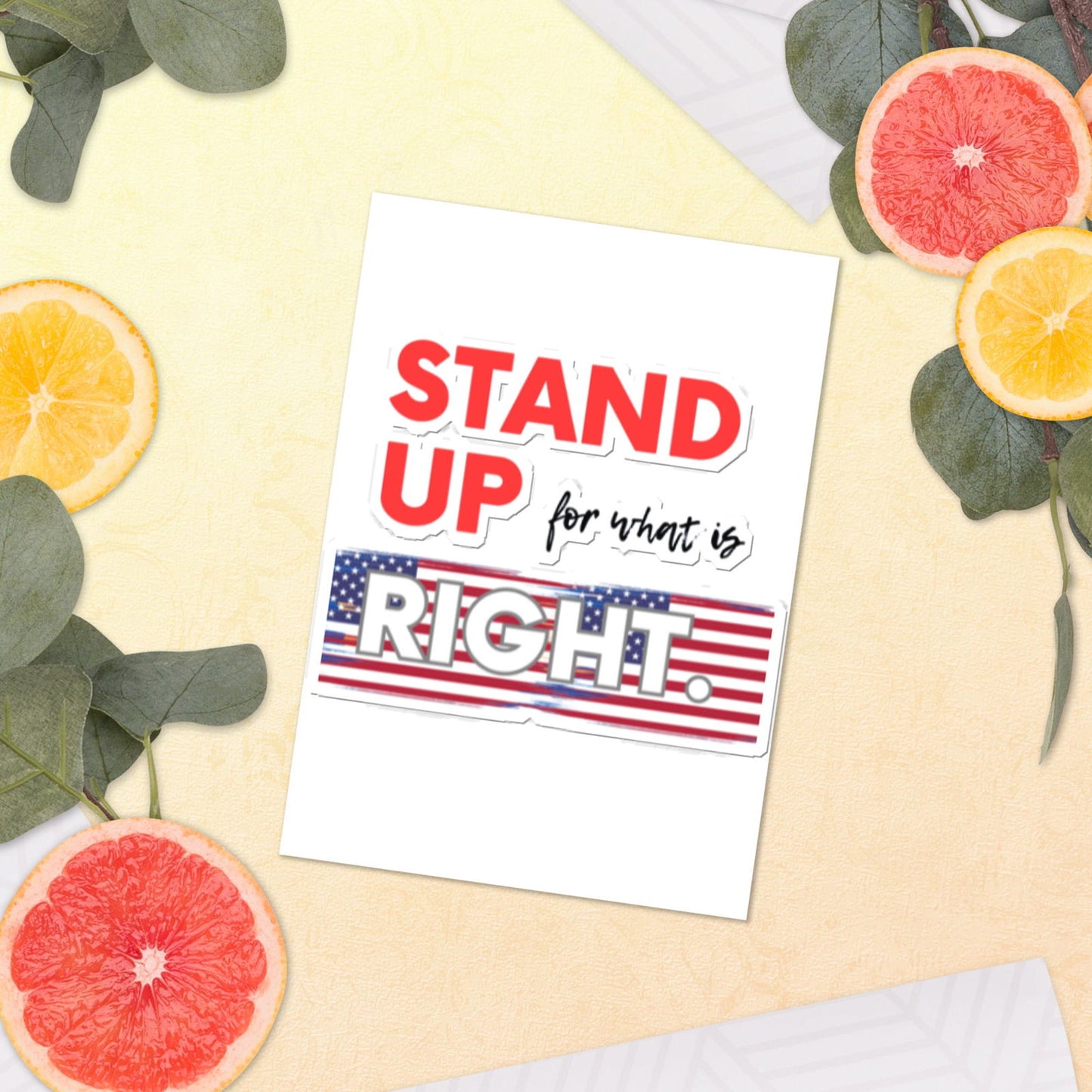 Stand Up For What Is Right Sticker sheet   - #tag1# - #tag2# - 