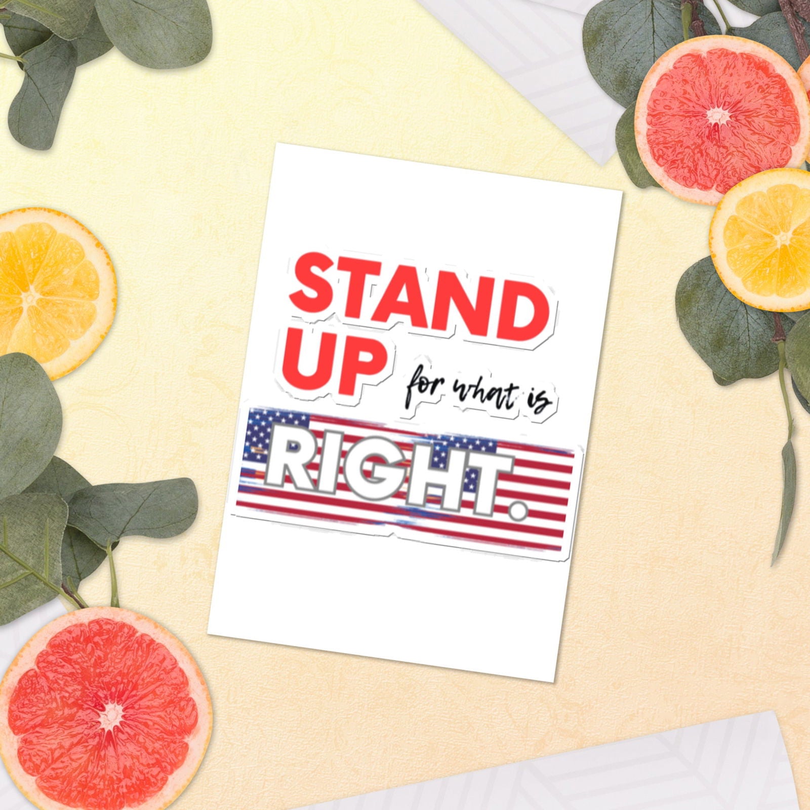Stand Up For What Is Right Sticker sheet   - #tag1# - #tag2# - 