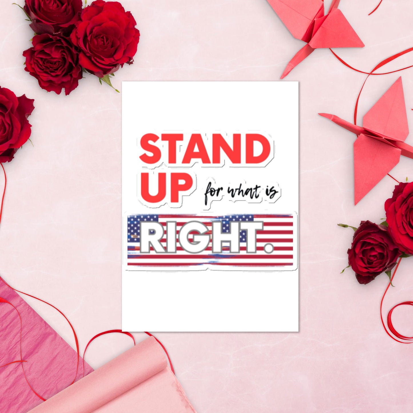 Stand Up For What Is Right Sticker sheet   - #tag1# - #tag2# - 