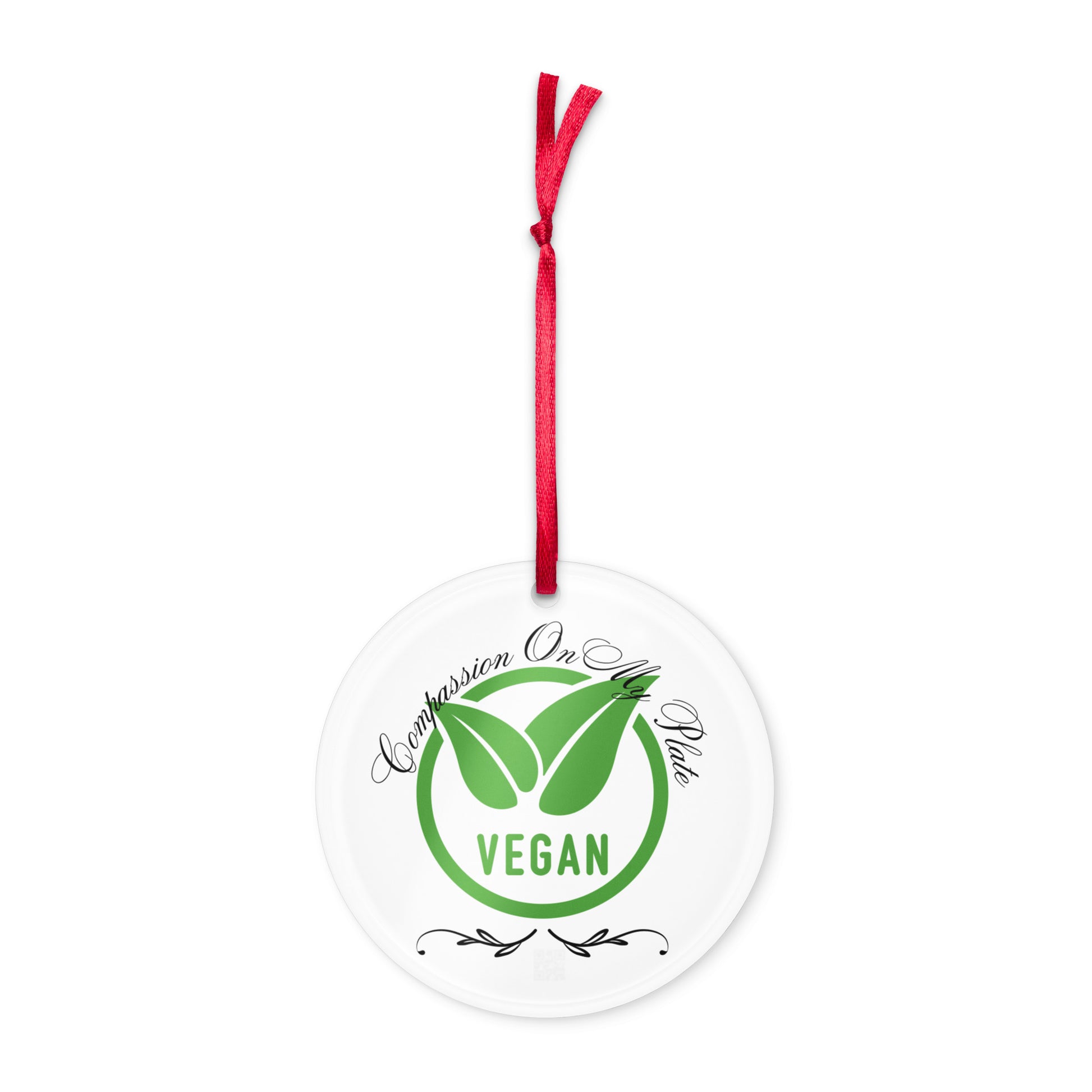 Compassion On My Plate Vegan | Acrylic Ornament   - #tag1# - #tag2# - 