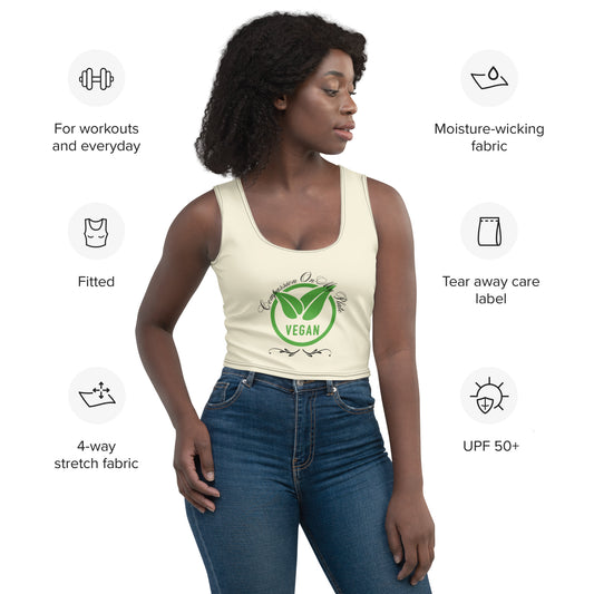 Compassion On My Plate Vegan | Crop Top   - #tag1# - #tag2# - 