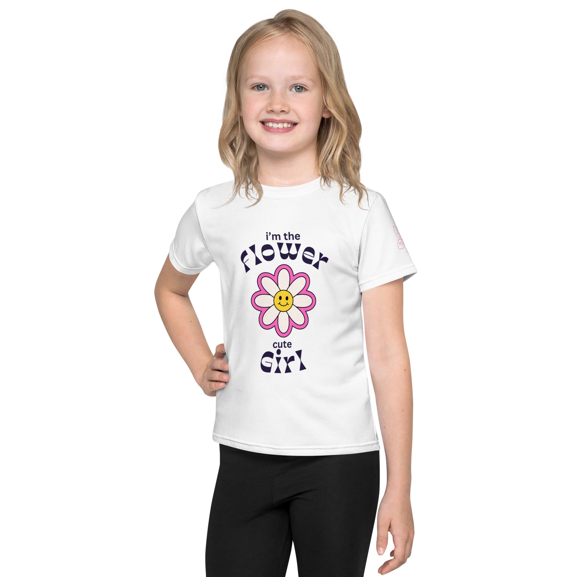 Flower Girl | Short Sleeve | Kids Crew Neck T-Shirt   - #tag1# - #tag2# - 