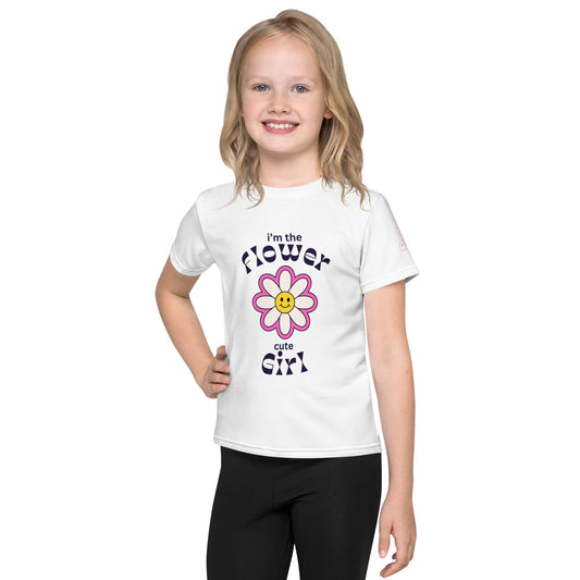 Flower Girl | Short Sleeve | Kids Crew Neck T-Shirt   - #tag1# - #tag2# - 