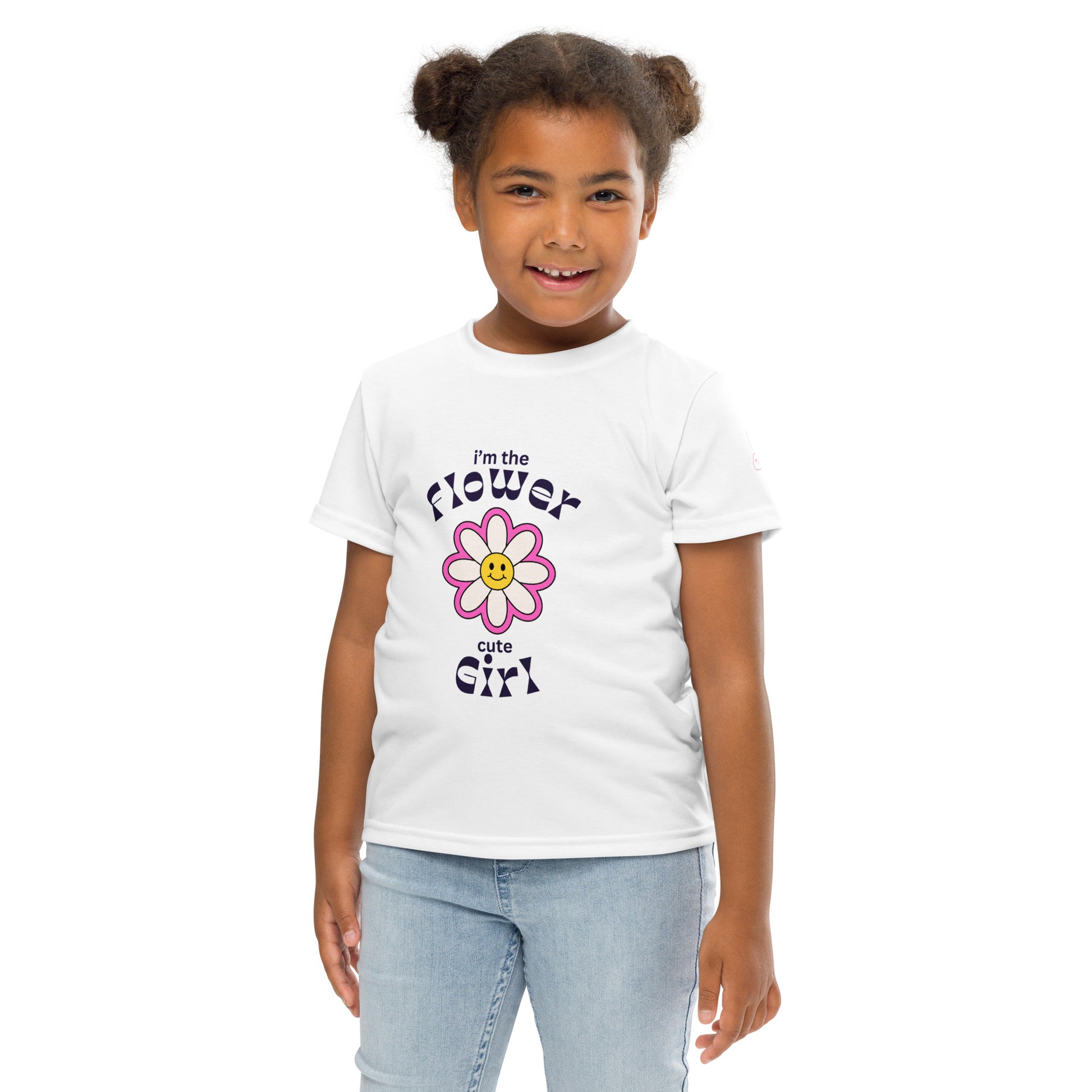 Flower Girl | Short Sleeve | Kids Crew Neck T-Shirt   - #tag1# - #tag2# - 