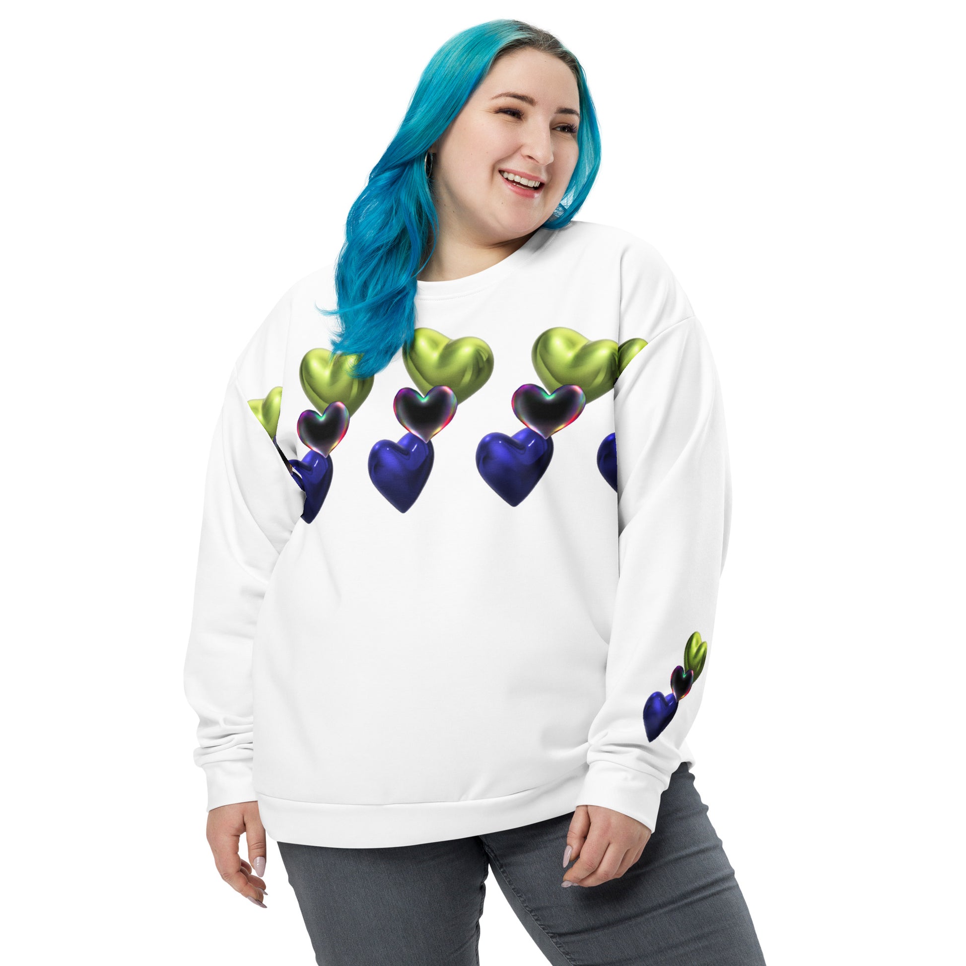 Hearts | Unisex Sweatshirt   - #tag1# - #tag2# - 