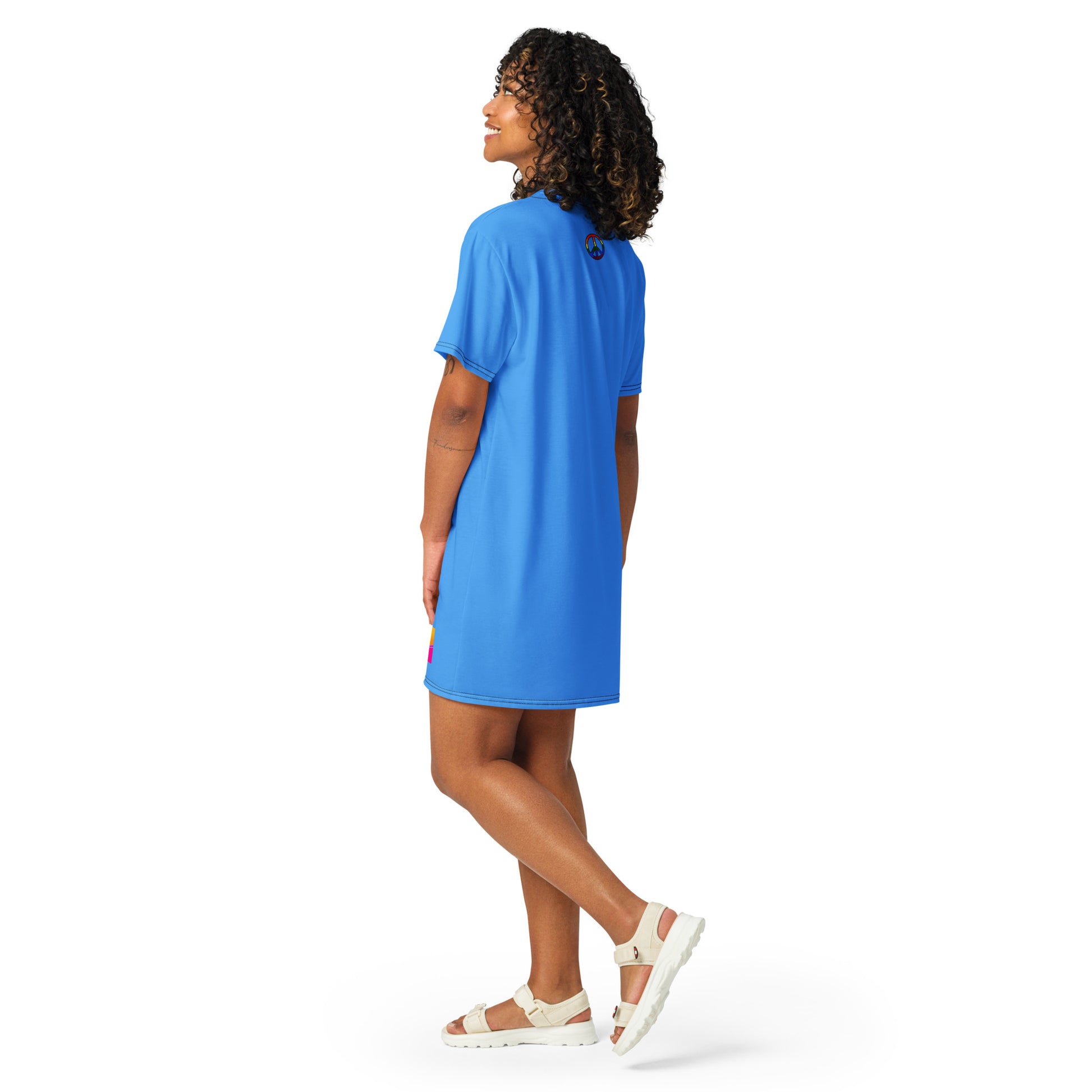 Rockin' That 70's Vibe | Blue | T-shirt dress   - #tag1# - #tag2# - 