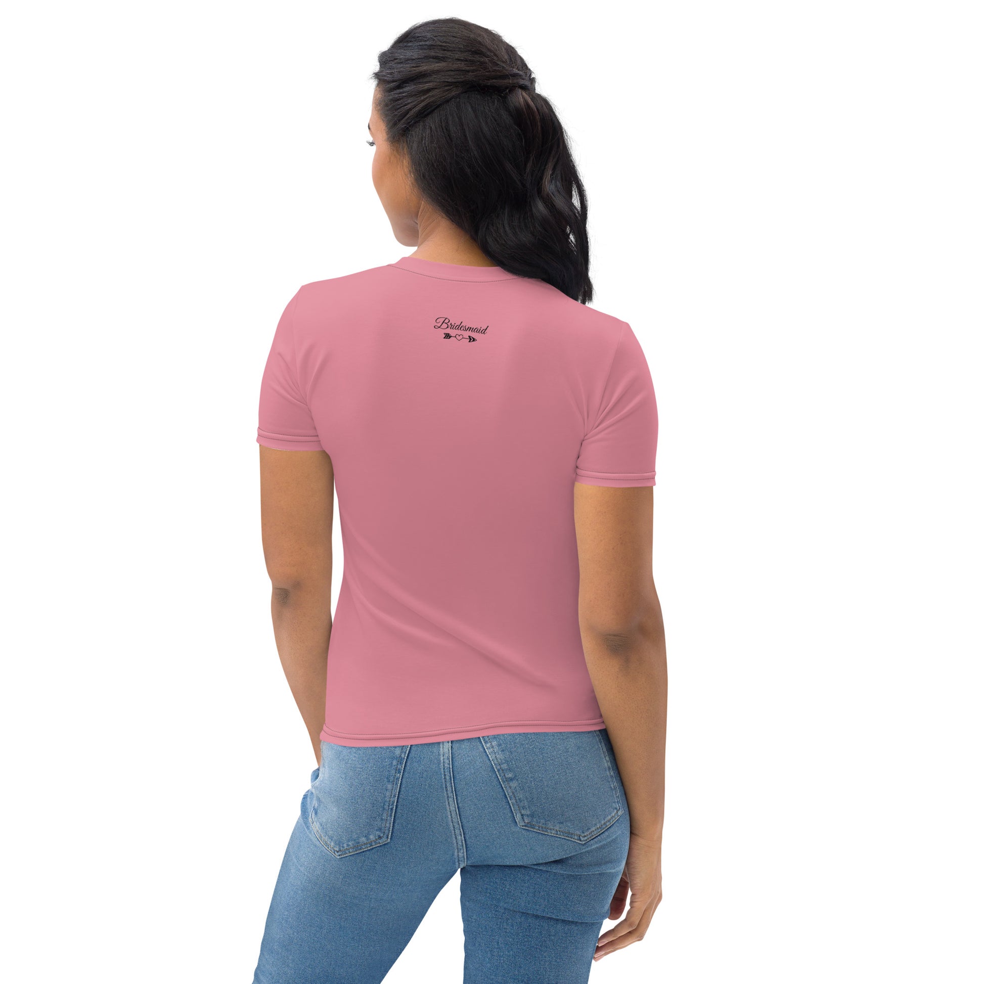 Bridesmaid | Short Sleeve | Pink | Women's T-shirt   - #tag1# - #tag2# - 
