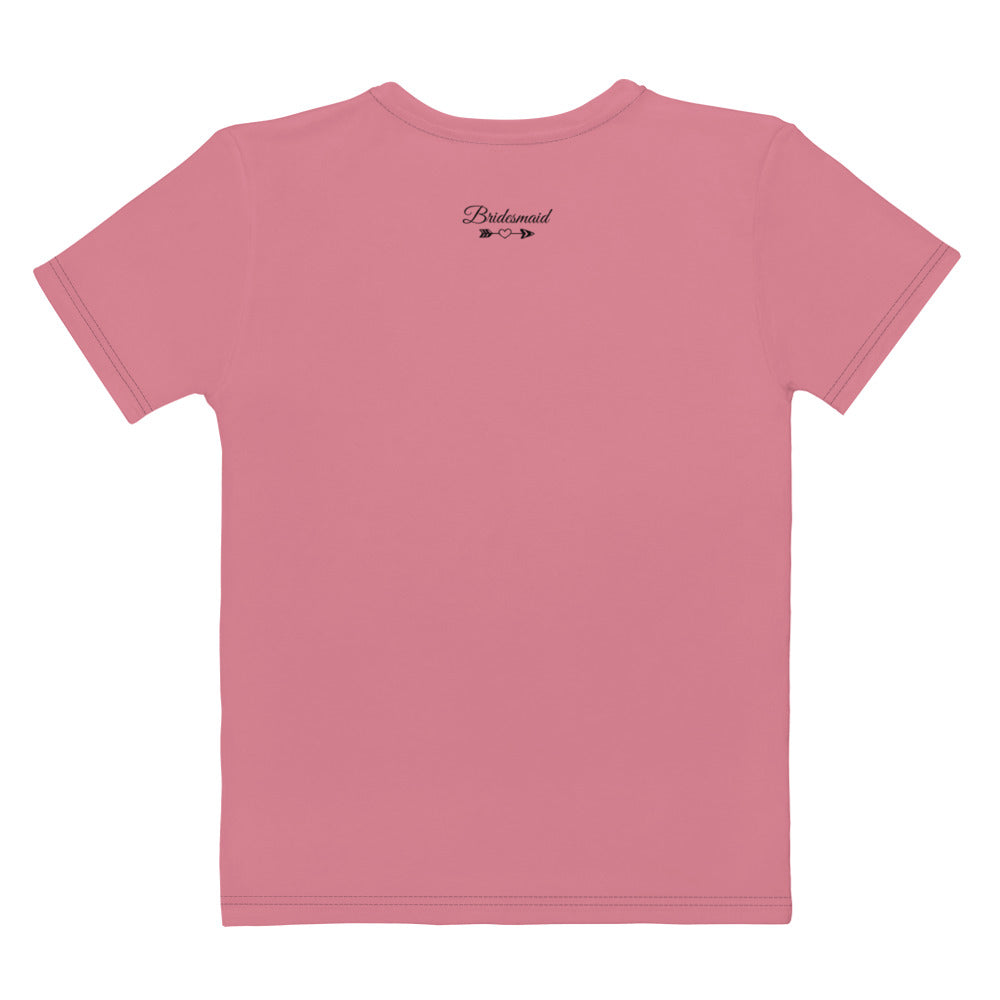 Bridesmaid | Short Sleeve | Pink | Women's T-shirt   - #tag1# - #tag2# - 
