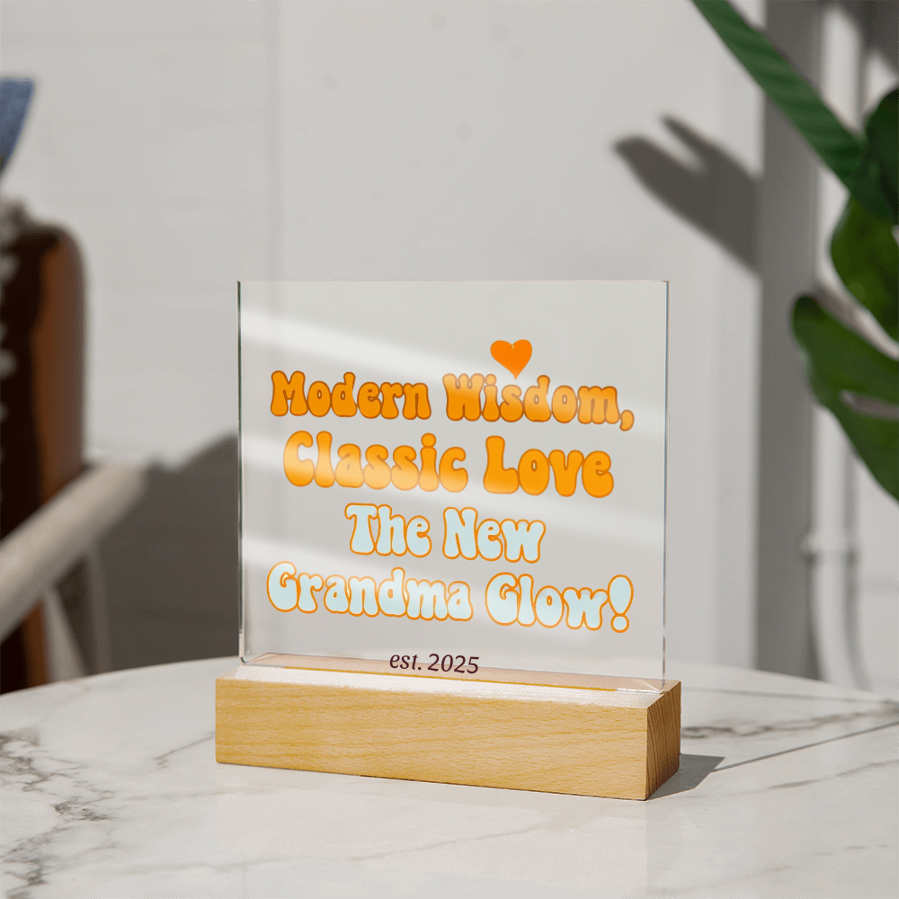 Neue Oma, gegründet 2025 | Acryl-Plakette