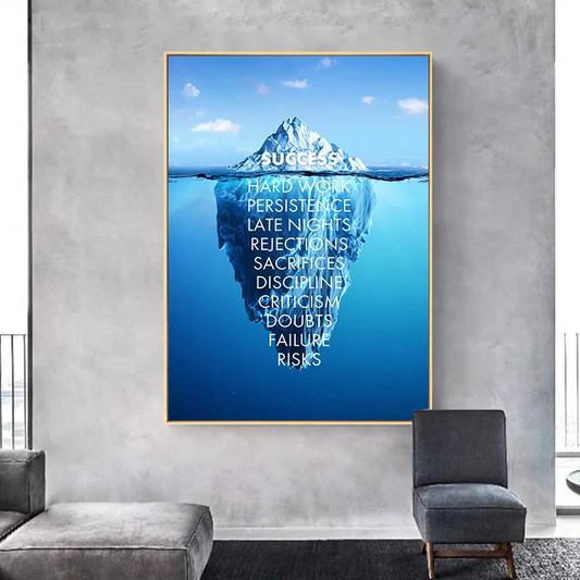 Motivational Success Quotes Canvas Wall Art   - #tag1# - #tag2# - 