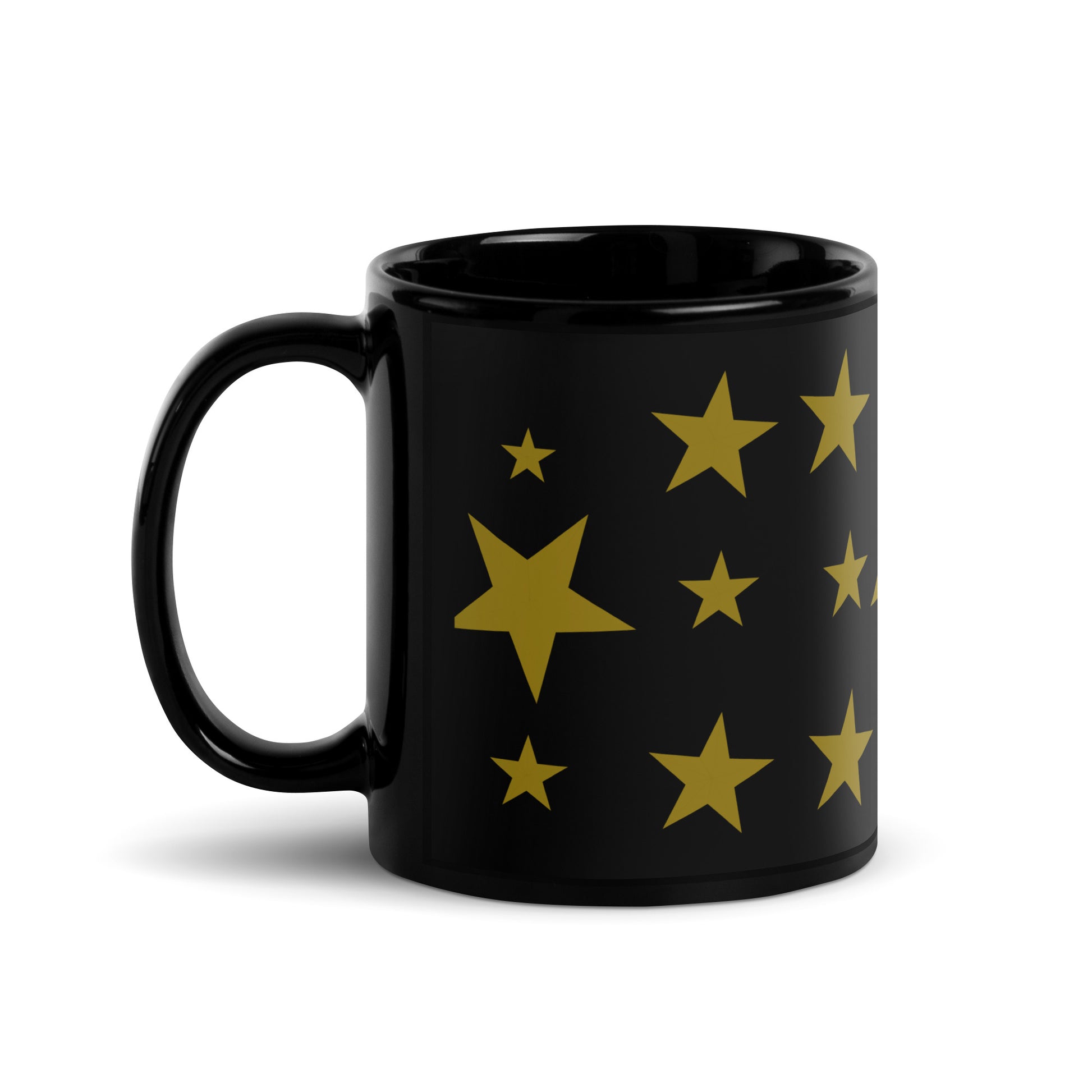 Beautiful Stars | Black Glossy Mug   - #tag1# - #tag2# - 