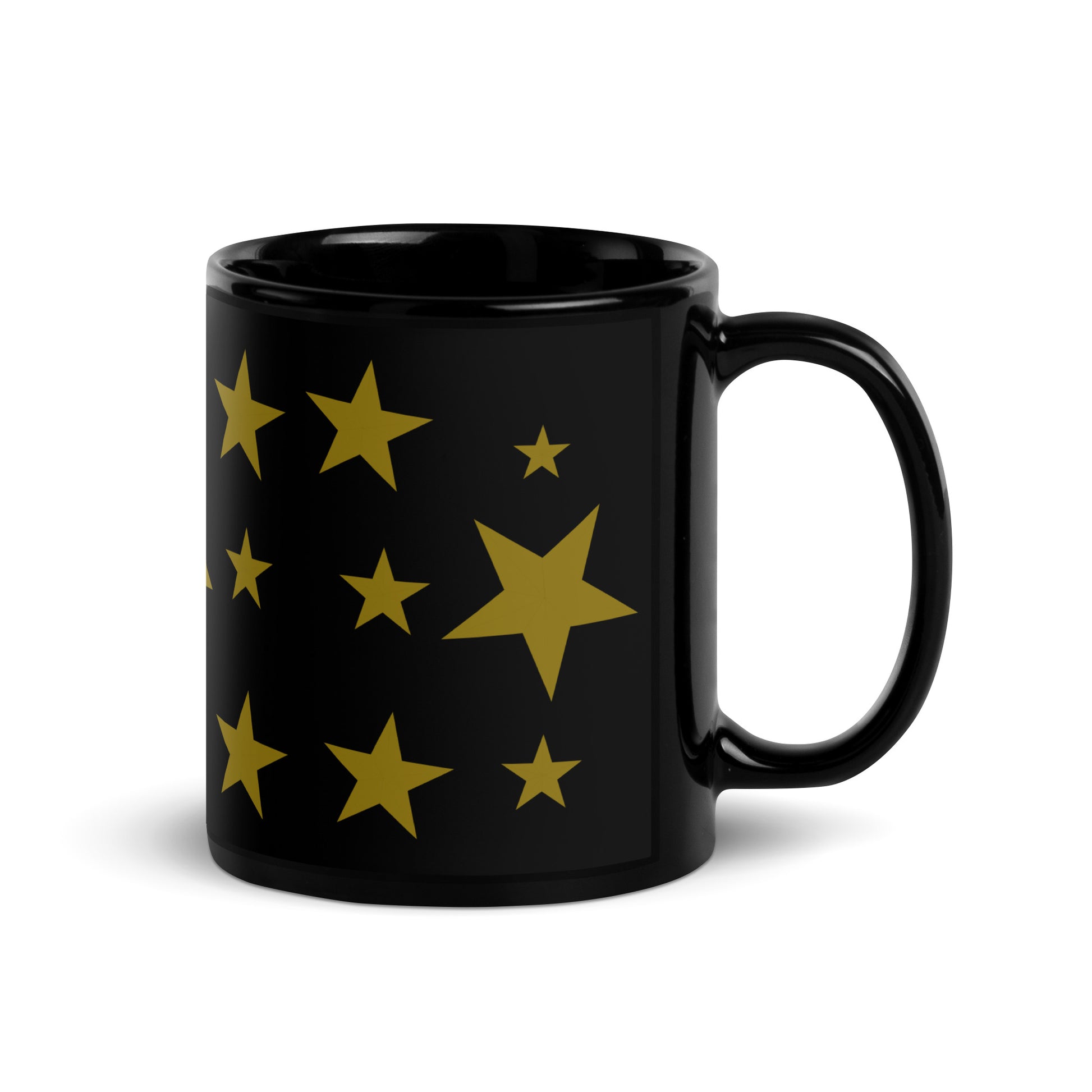 Beautiful Stars | Black Glossy Mug   - #tag1# - #tag2# - 