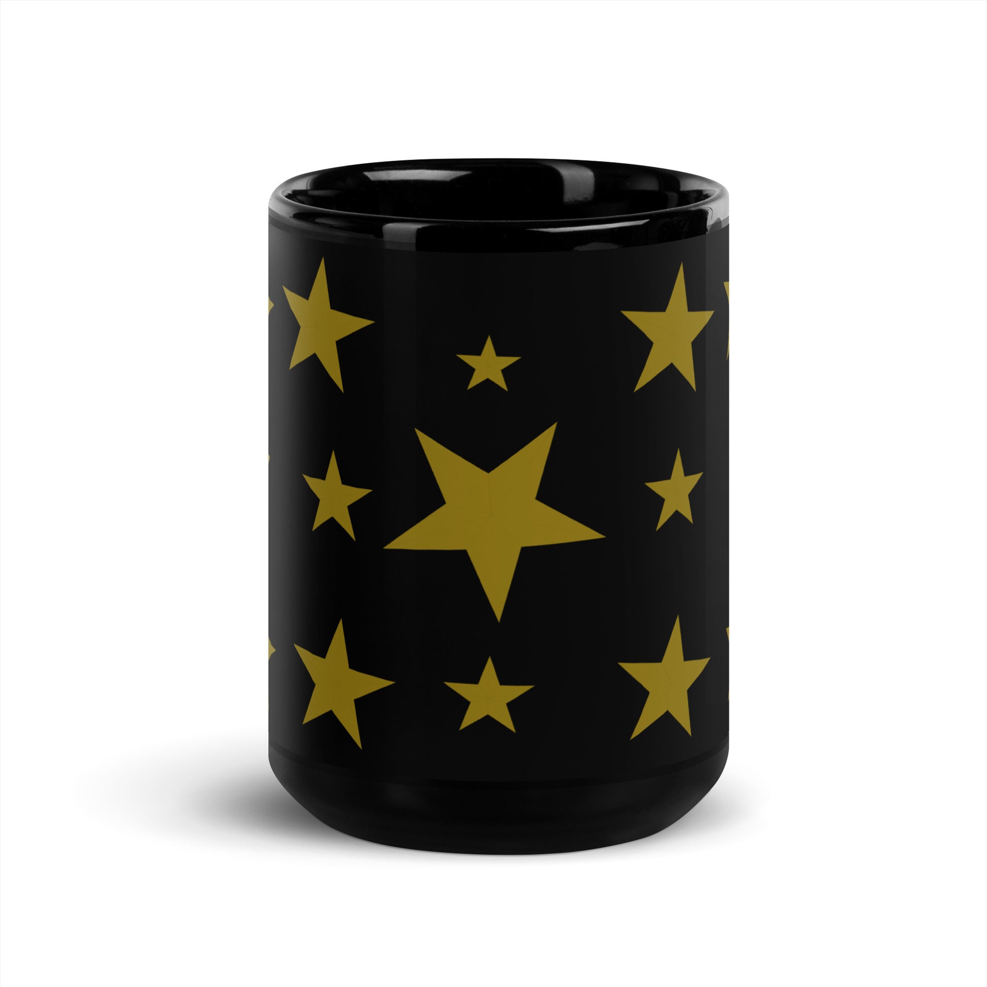 Beautiful Stars | Black Glossy Mug   - #tag1# - #tag2# - 