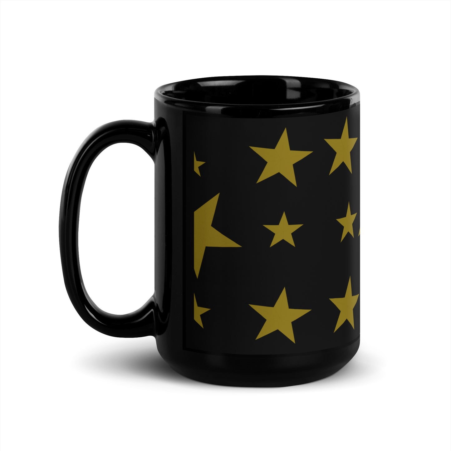Beautiful Stars | Black Glossy Mug   - #tag1# - #tag2# - 