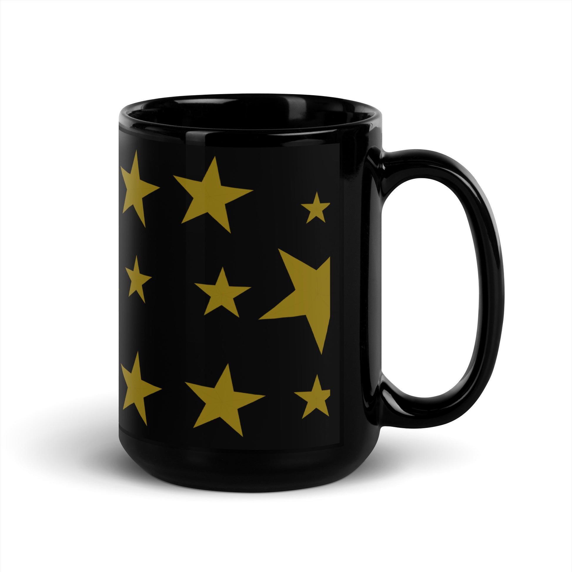Beautiful Stars | Black Glossy Mug   - #tag1# - #tag2# - 