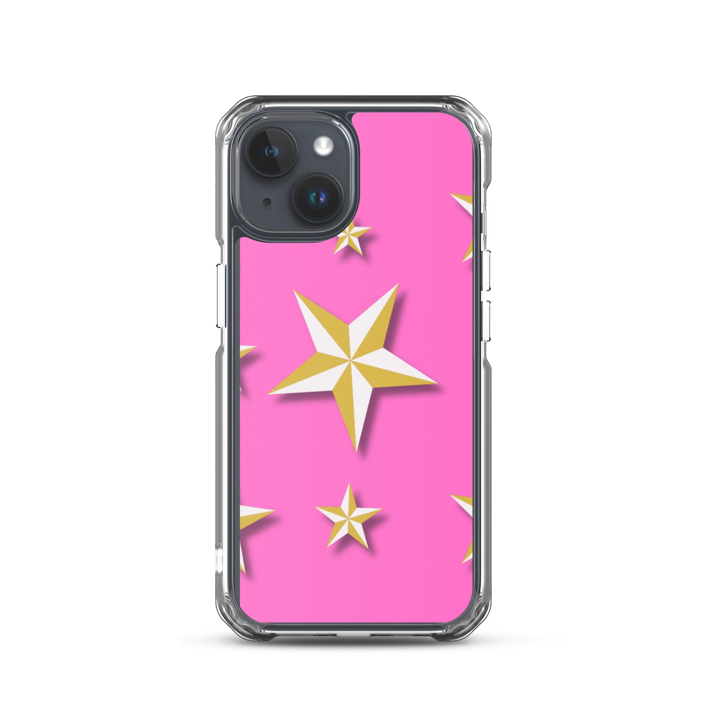 Pink Stars | Clear Case for iPhone®   - #tag1# - #tag2# - 