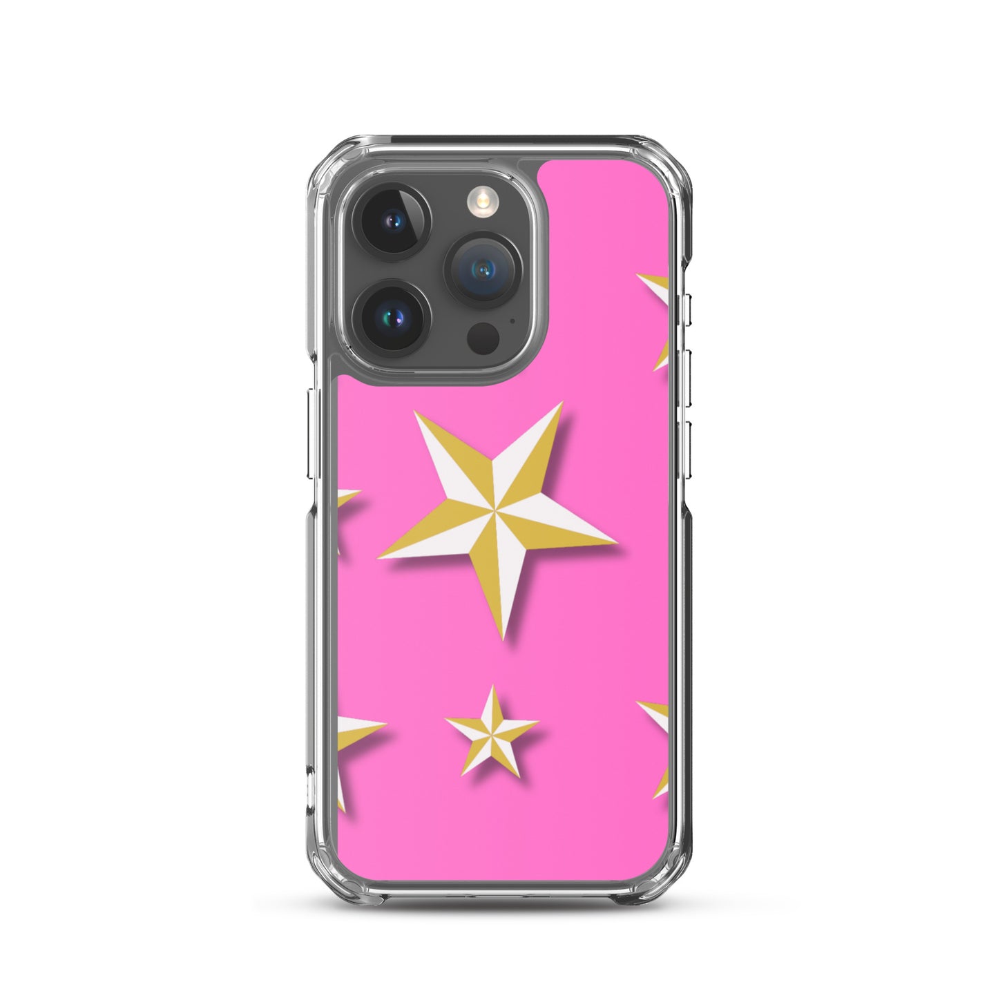 Pink Stars | Clear Case for iPhone®   - #tag1# - #tag2# - 