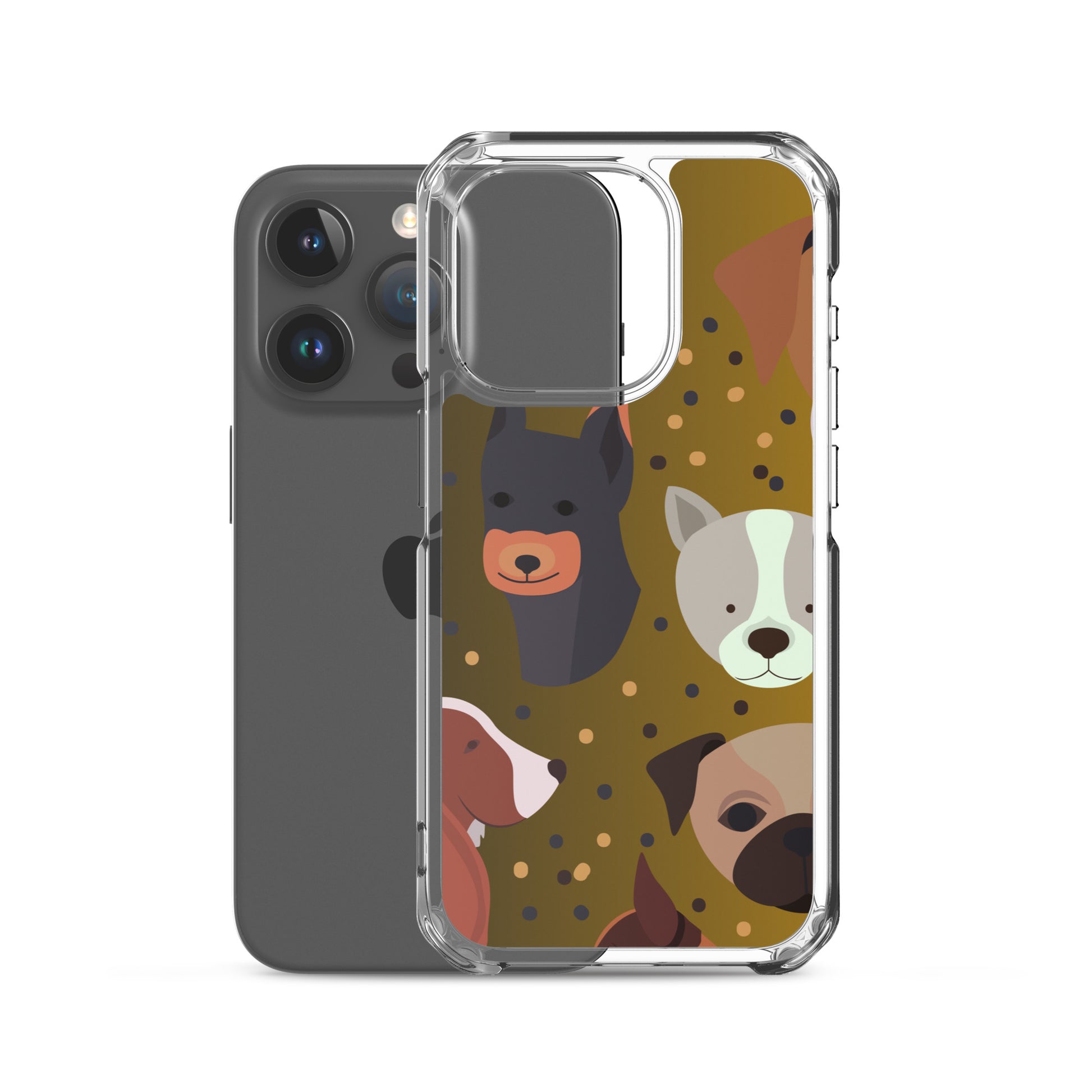 Dog Lover Clear Case for iPhone®   - #tag1# - #tag2# - 