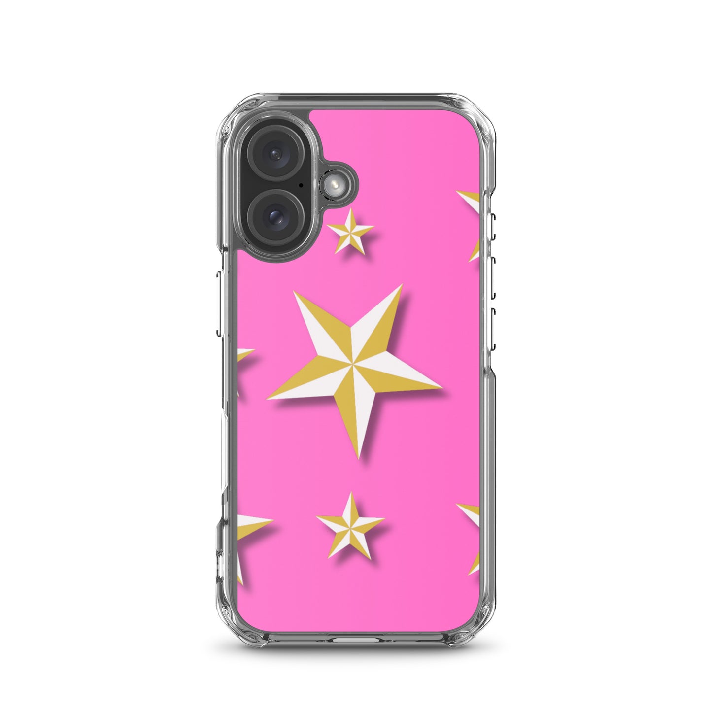 Pink Stars | Clear Case for iPhone®   - #tag1# - #tag2# - 