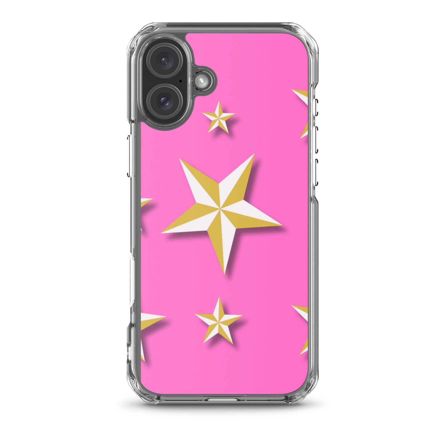 Pink Stars | Clear Case for iPhone®   - #tag1# - #tag2# - 