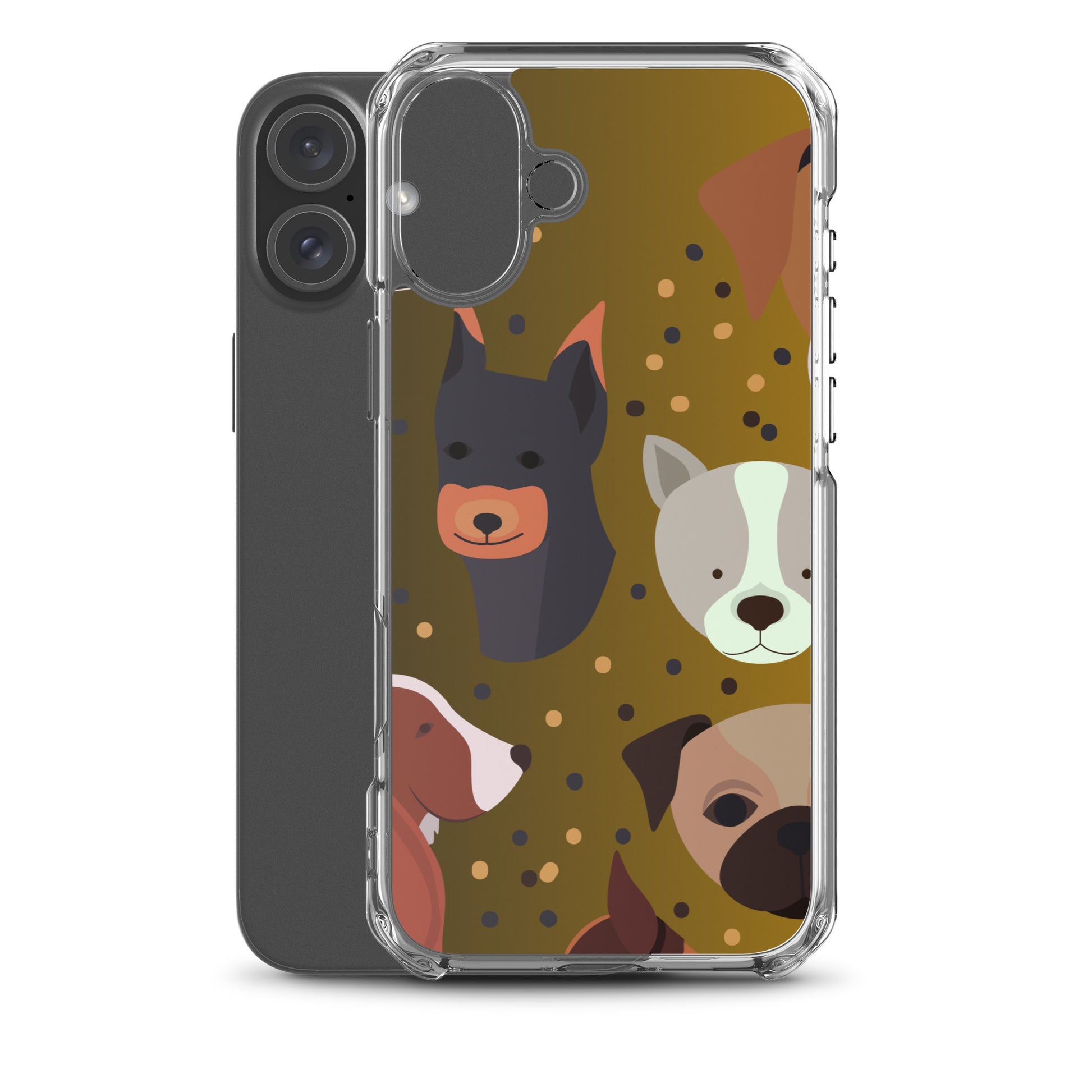 Dog Lover Clear Case for iPhone®   - #tag1# - #tag2# - 