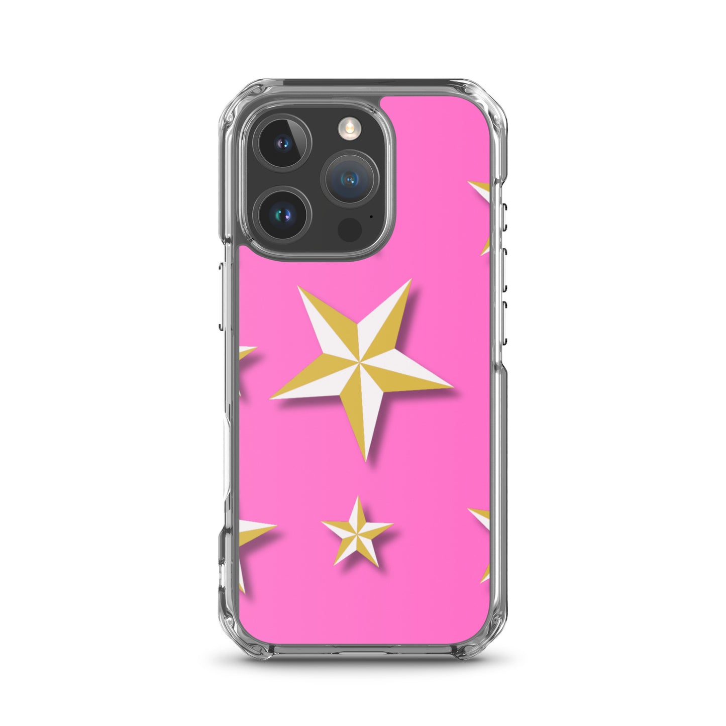 Pink Stars | Clear Case for iPhone®   - #tag1# - #tag2# - 