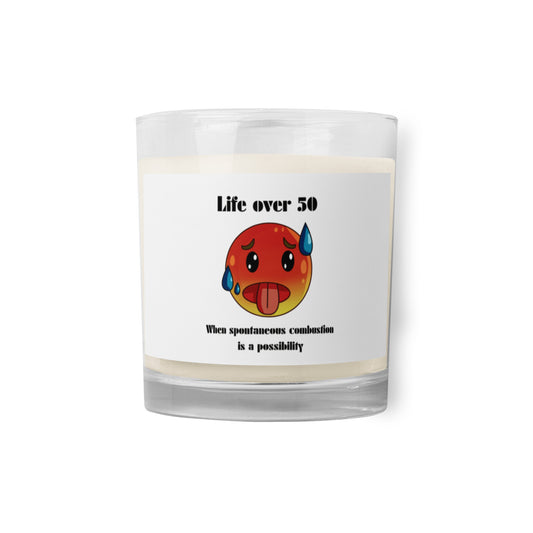 Life Over 50 | Glass Jar Soy Wax Candle   - #tag1# - #tag2# - 