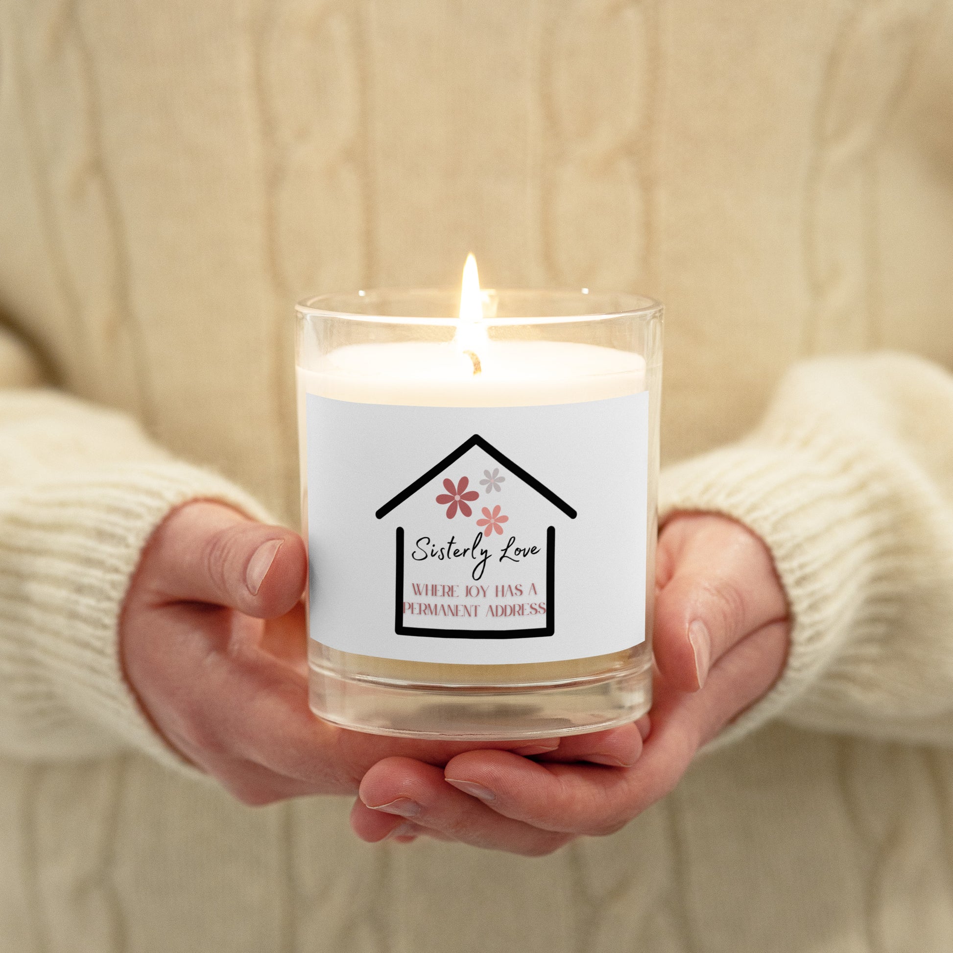 Sisterly Love | Glass Jar Soy Wax Candle   - #tag1# - #tag2# - 