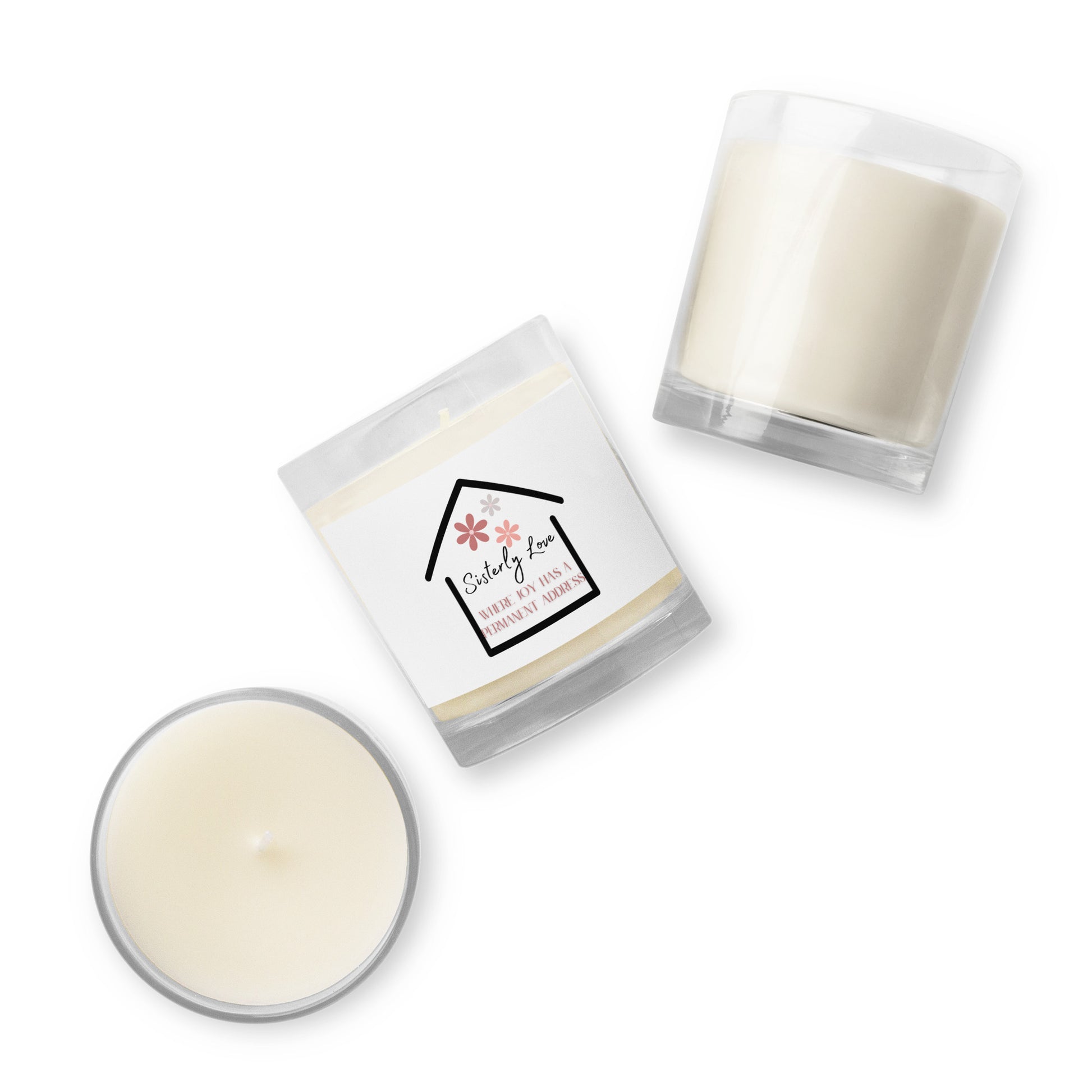 Sisterly Love | Glass Jar Soy Wax Candle   - #tag1# - #tag2# - 