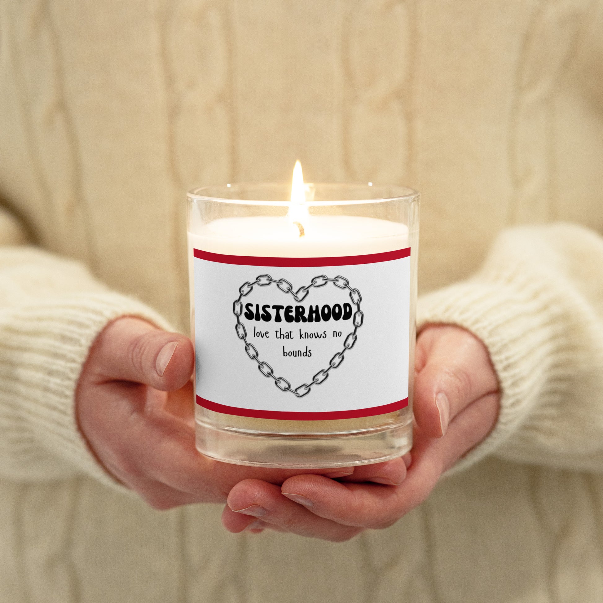 Sisterhood | Glass Jar Soy Wax Candle   - #tag1# - #tag2# - 