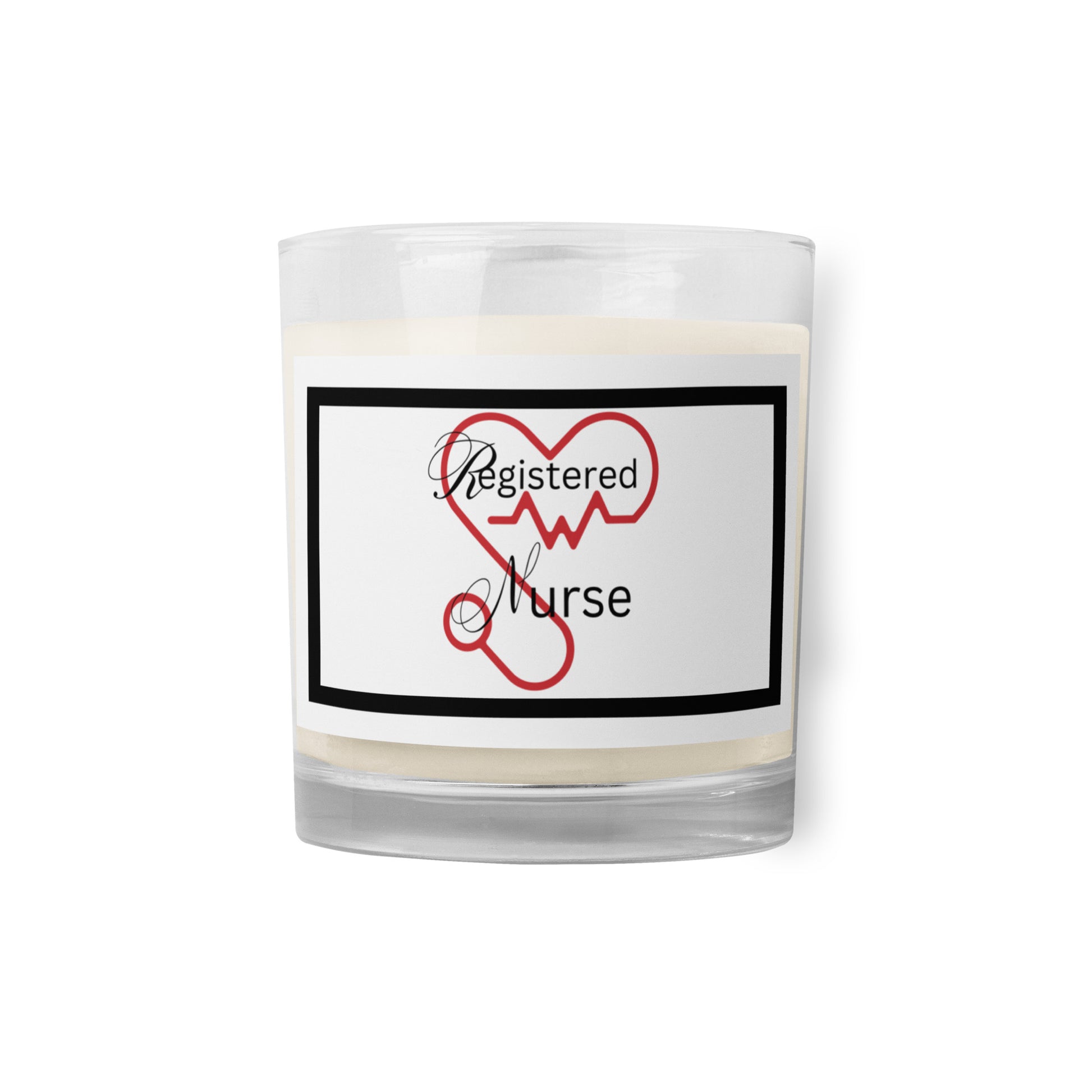Registered Nurse | Glass Jar Soy Wax Candle   - #tag1# - #tag2# - 