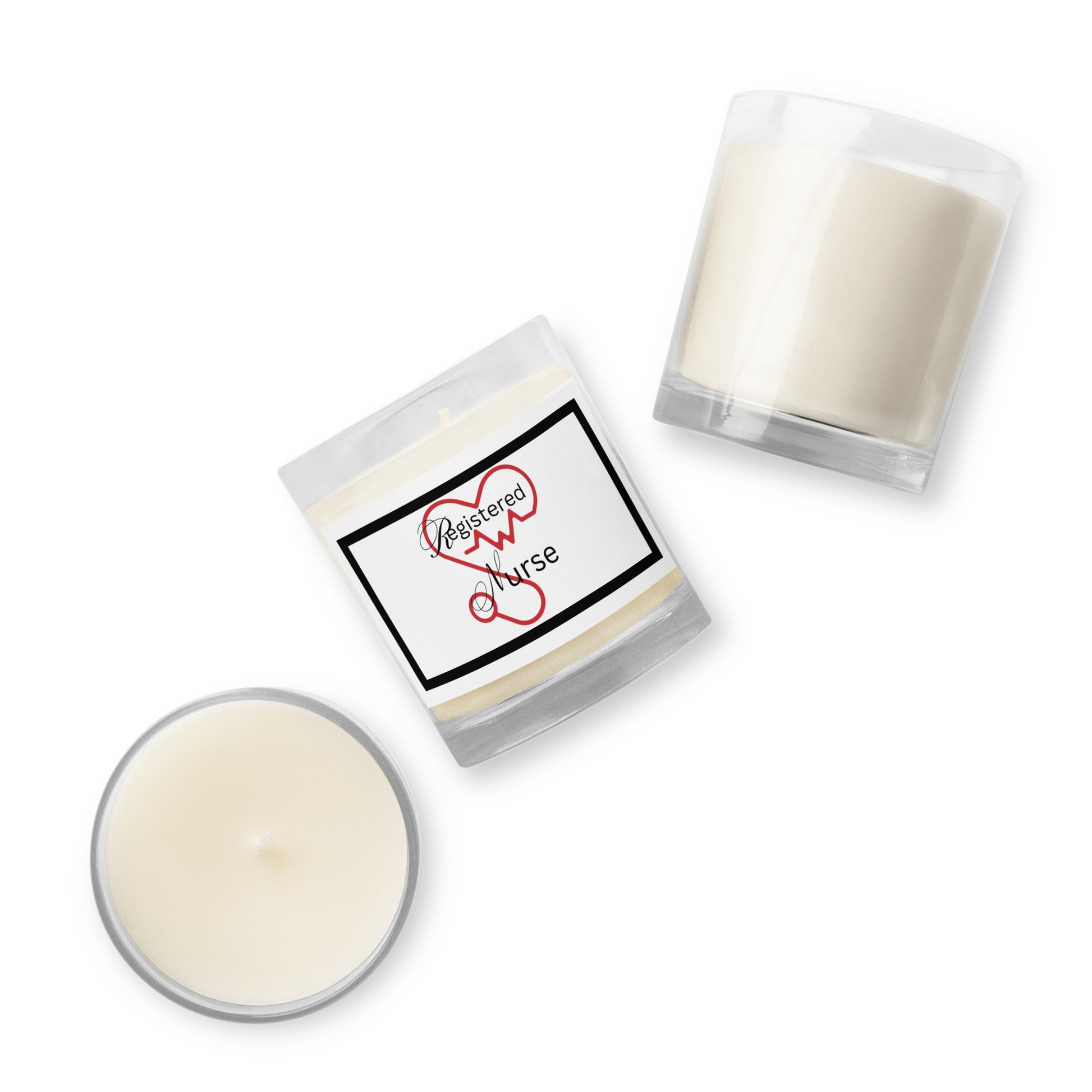 Registered Nurse | Glass Jar Soy Wax Candle   - #tag1# - #tag2# - 