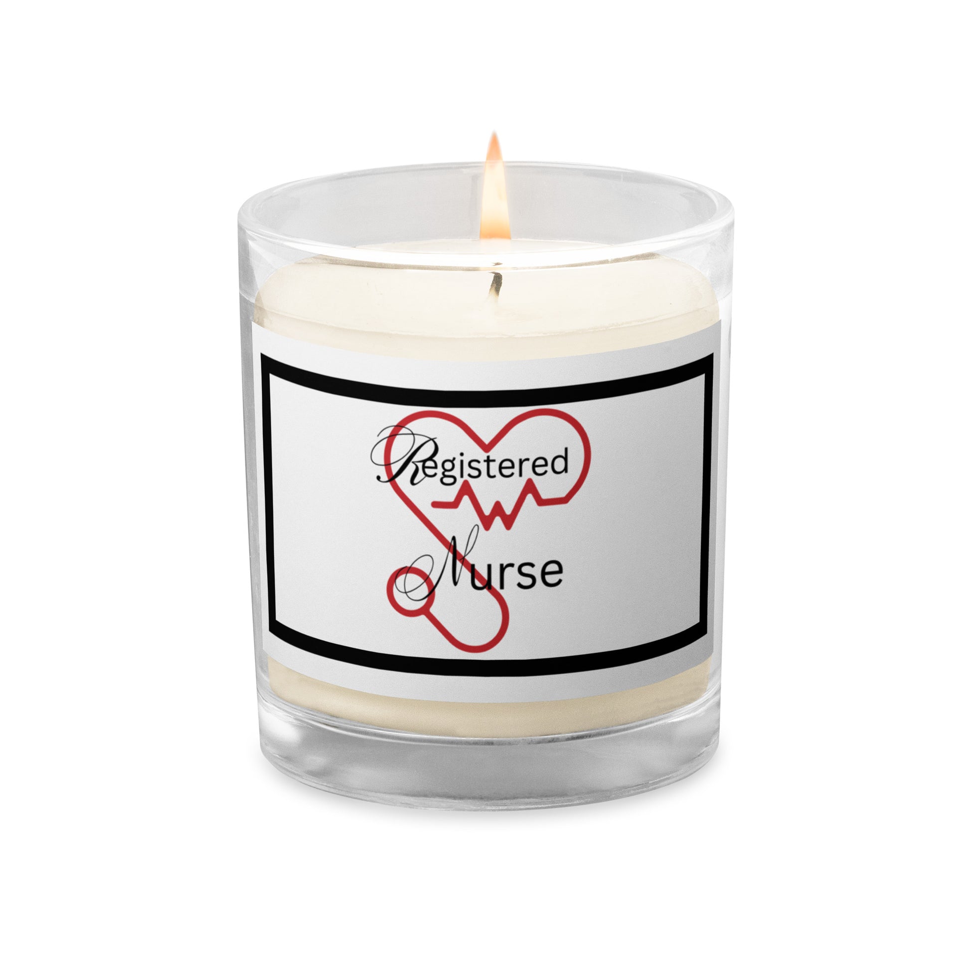 Registered Nurse | Glass Jar Soy Wax Candle   - #tag1# - #tag2# - 