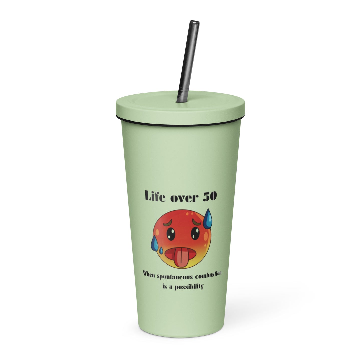Life Over 50 | Insulated Tumbler With A Straw   - #tag1# - #tag2# - 